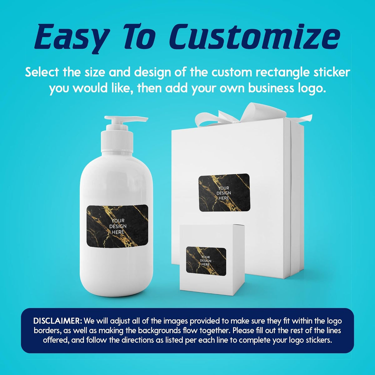100 Custom Vinyl Stickers - Upload Your own Image, Text, Design, Logo - Personalized Logo Labels