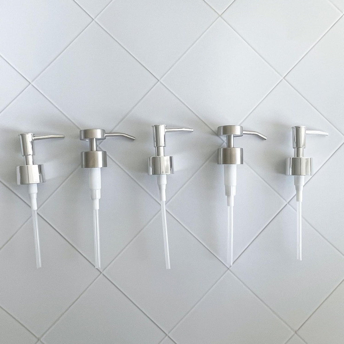 Soap Dispenser Pump Head Replacement 3 Pack, 28/400 Threads Standard Size, for Bathroom and Kitchen