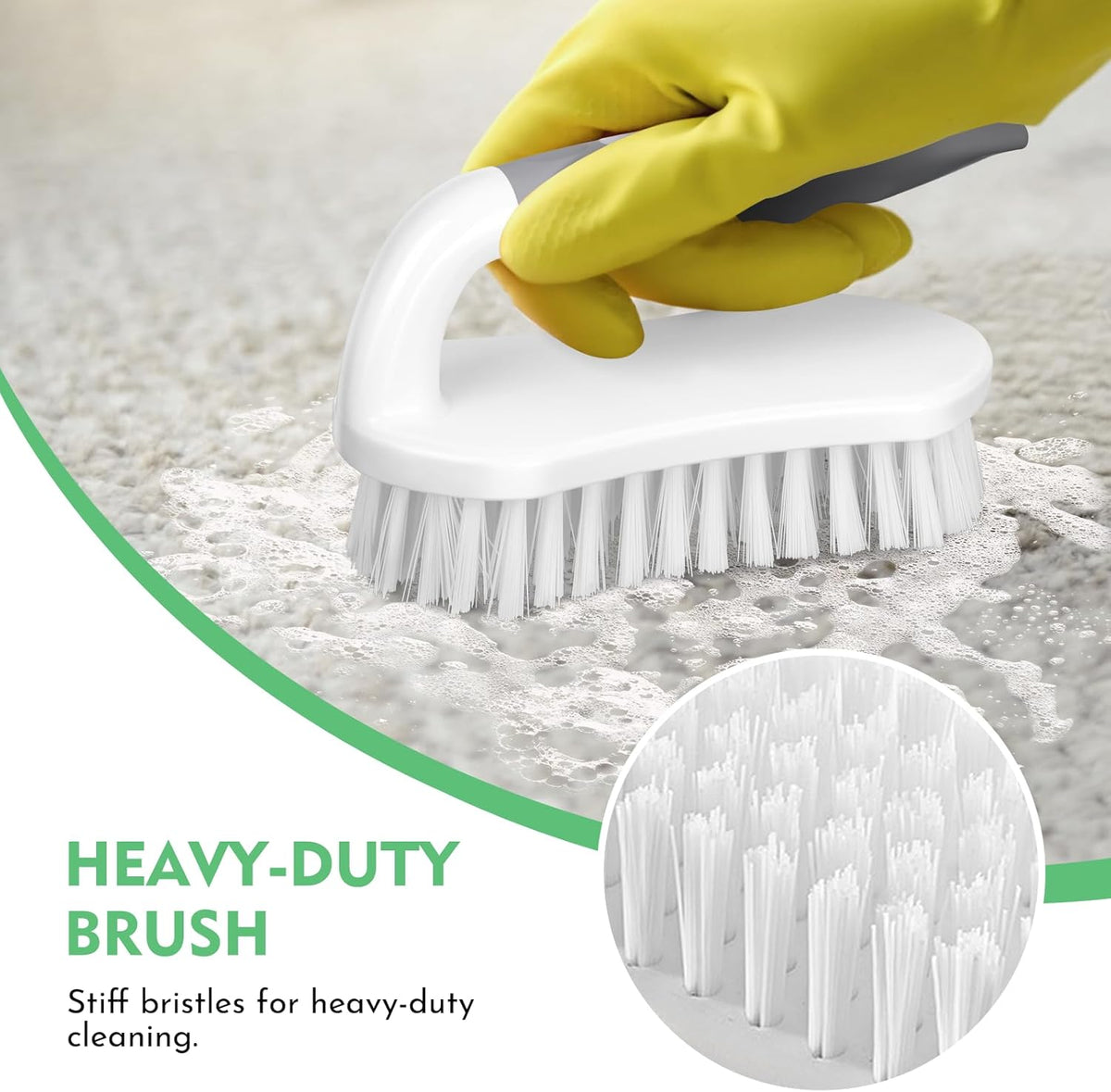 SetSail Scrub Brush, Heavy-Duty Scrub Brushes for Cleaning with Stiff Bristles Cleaning Brush for