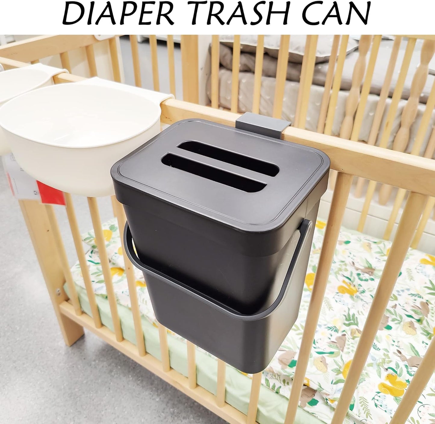 stonespace Kitchen Compost Bin for Countertop, Hanging Small Trash Can with Lid Under Sink for
