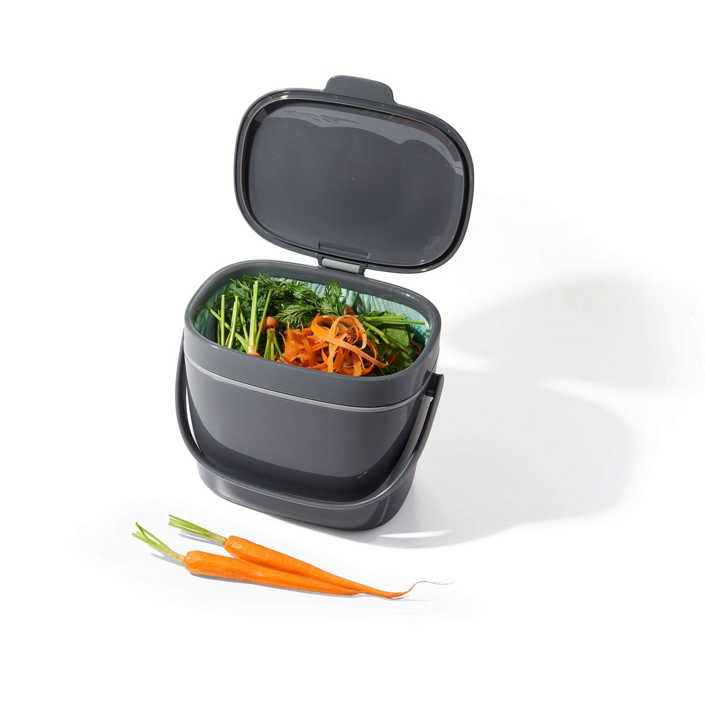 OXO Good Grips EASY-CLEAN COMPOST BIN - CHARCOAL - 1.75 GAL/6.62 L