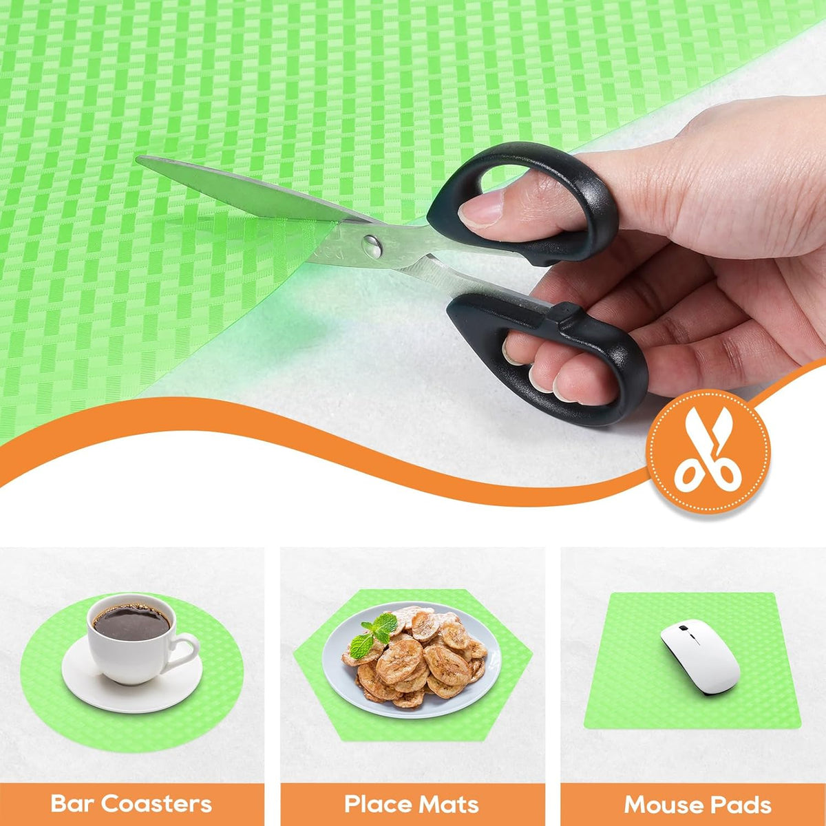 Fridge Liner Shelf Liners for Kitchen Cabinet Refrigerator Liners Waterproof & Oil-Proof Kitchen