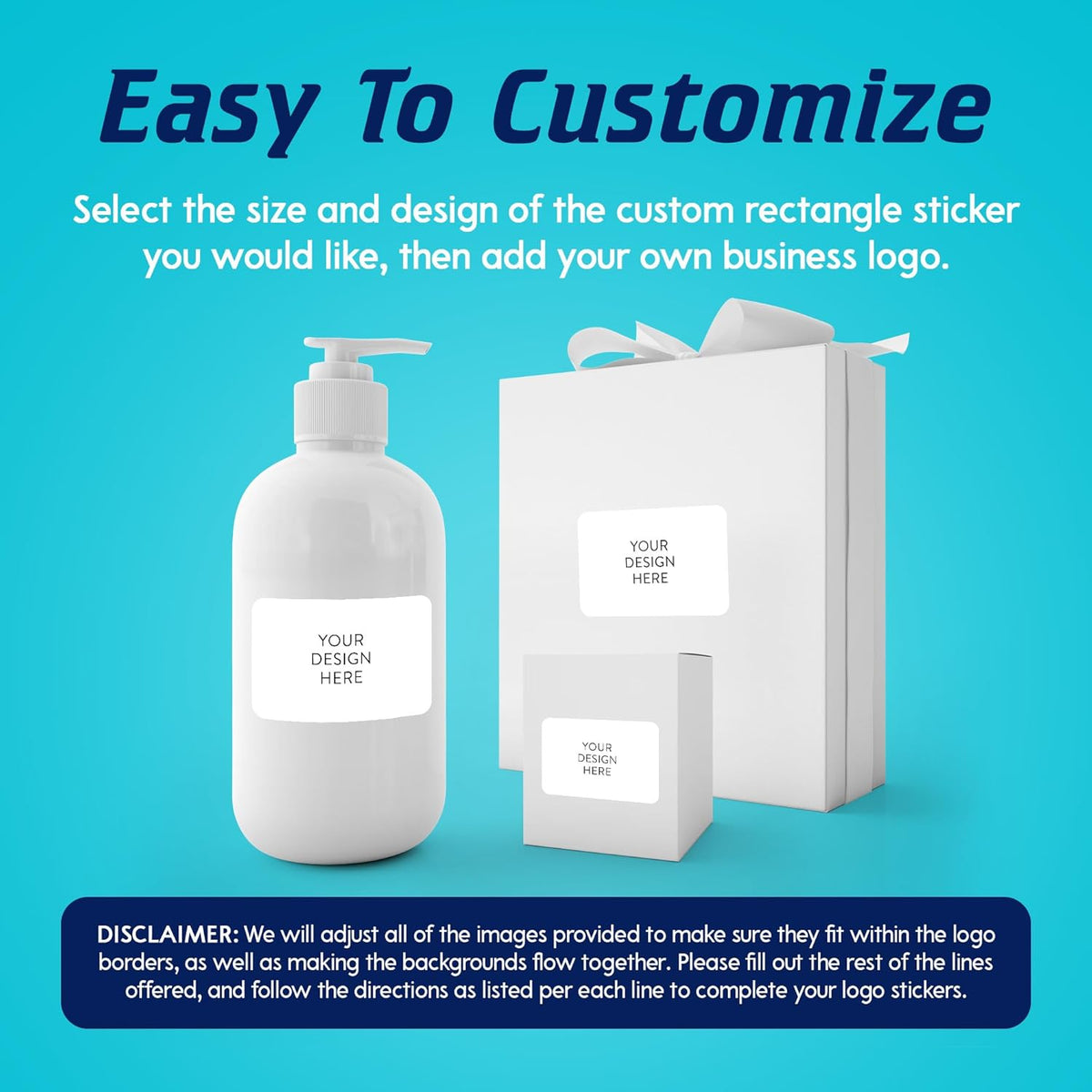 5-1000 Custom Vinyl Stickers - Upload Your own Image, Text, Design, Logo - Personalized Logo Labels