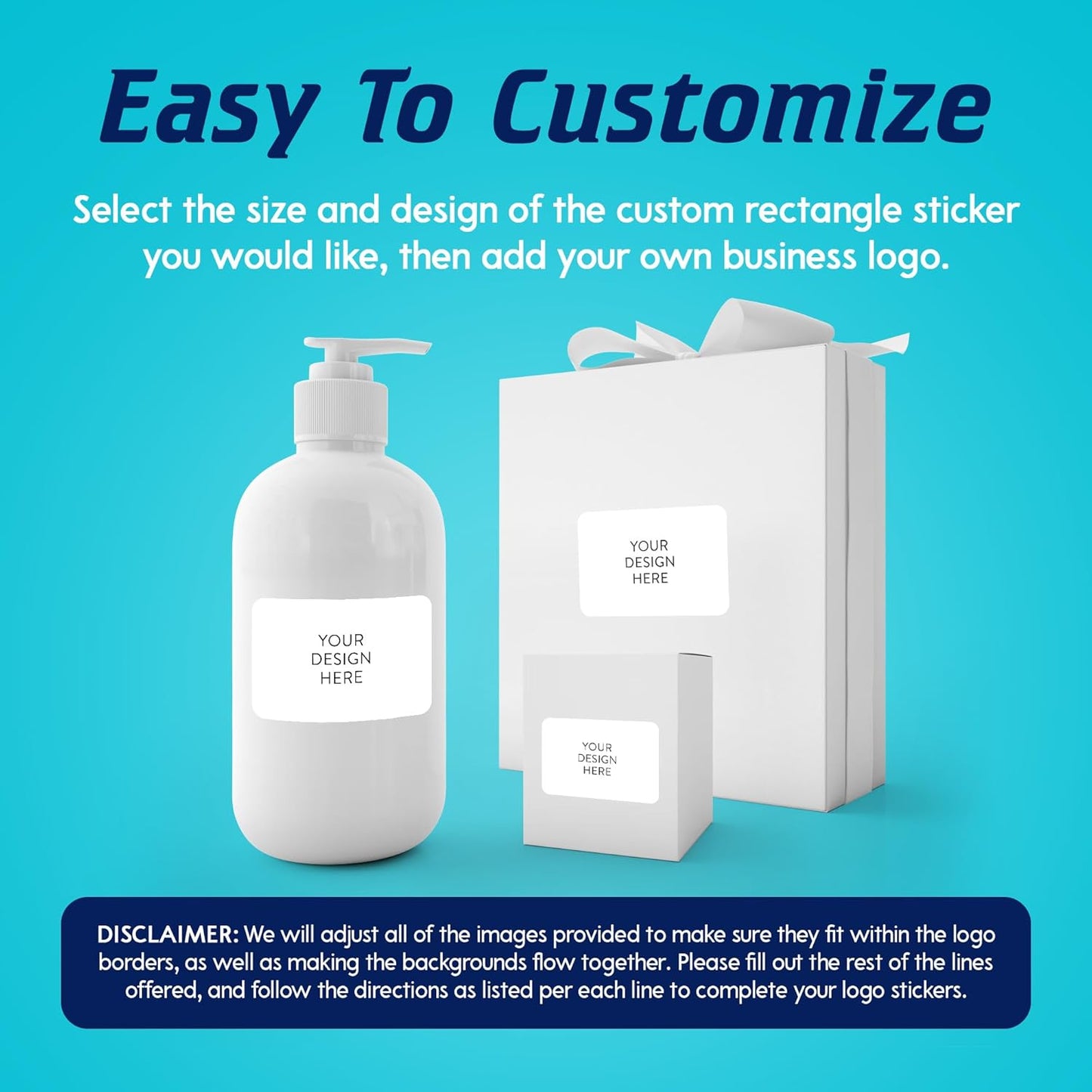 5-1000 Custom Vinyl Stickers - Upload Your own Image, Text, Design, Logo - Personalized Logo Labels