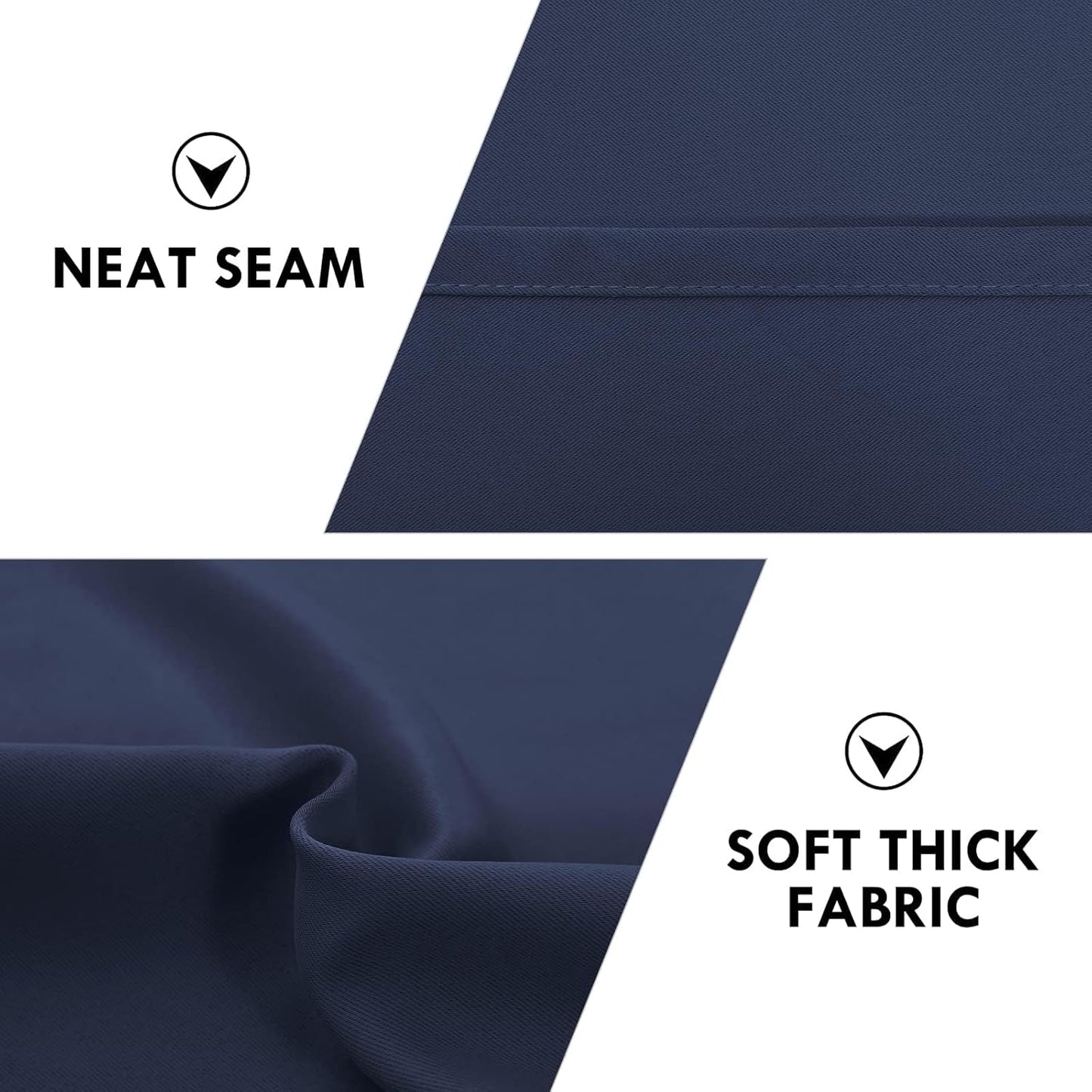 DWCN Blackout Curtains for Living Room Thermal Insulated, Energy Saving & Noise Reducing Bedroom