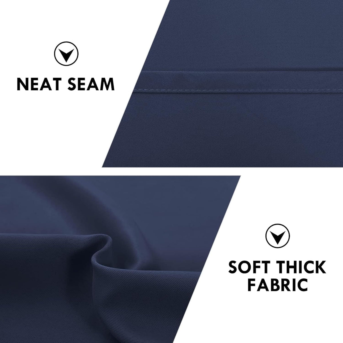 DWCN Blackout Curtains for Living Room Thermal Insulated, Energy Saving & Noise Reducing Bedroom