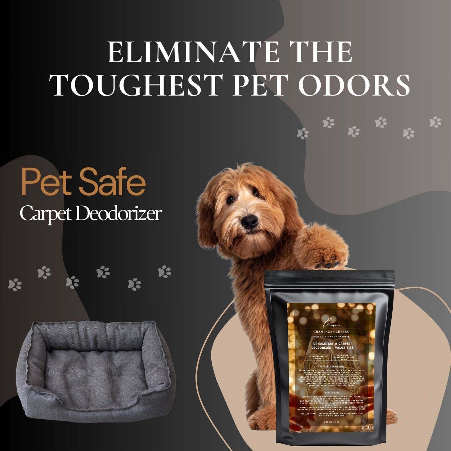 Champagne Cheers Carpet Freshener Powder Refill 36 oz | Powerful Odor Eliminator for Home |