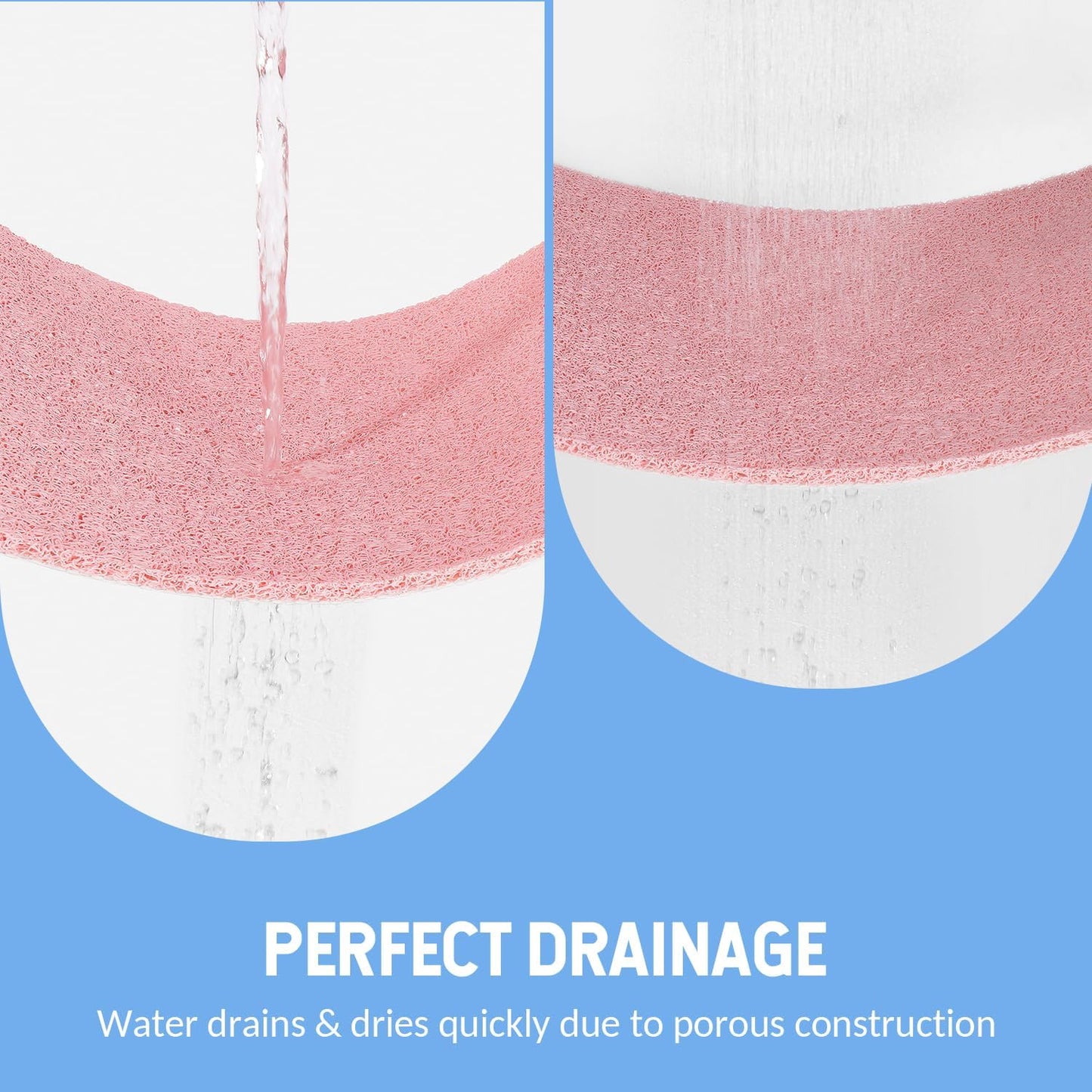 Non-Slip Bathtub Mat, Anti Slip Shower Mat, Fast Drying Bathtub Mats, Foot Scrubber Mat, Anti Slip