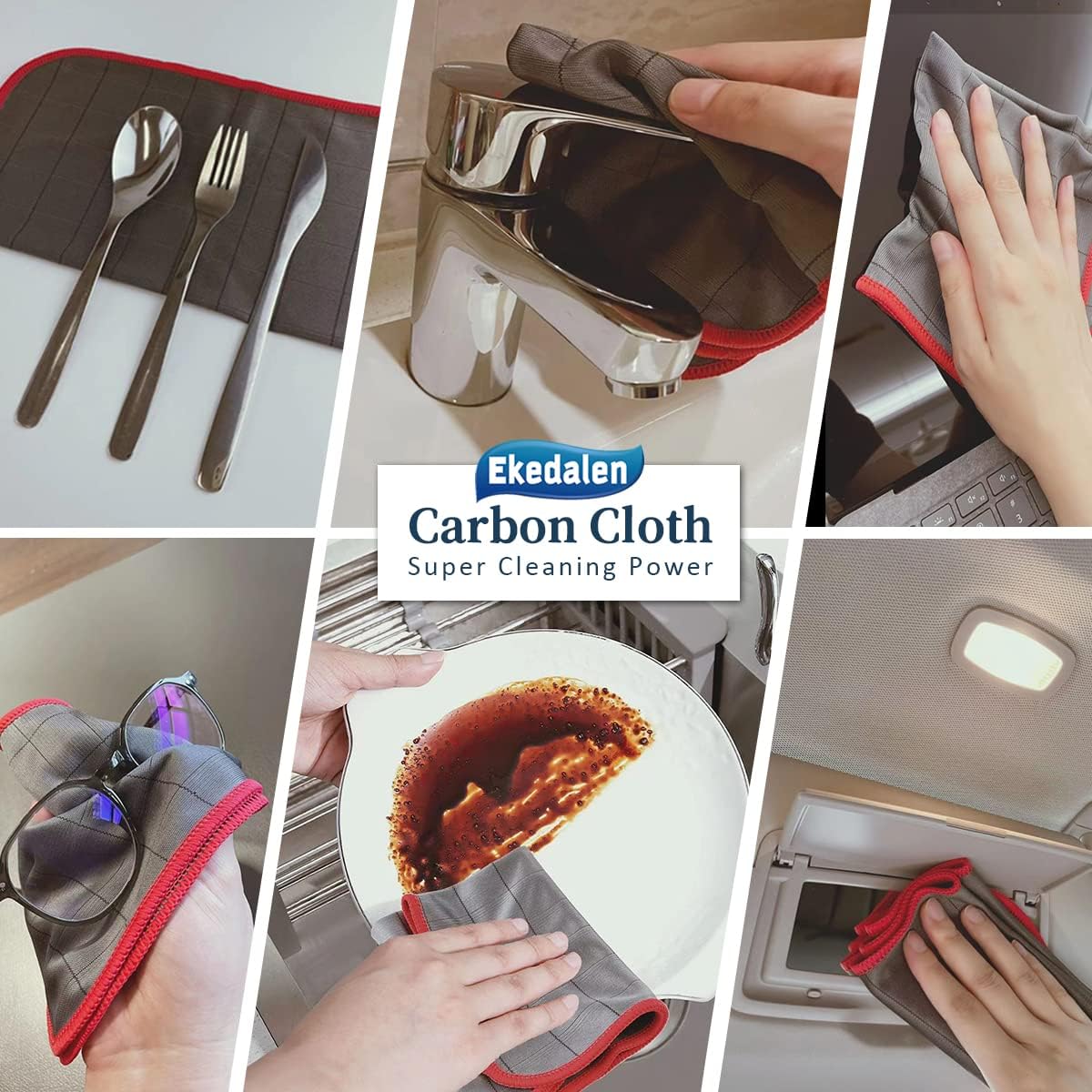 Lint Free Carbon Microfiber Cleaning Cloth Glass Window Polishing Streak Free Miracle Easy Clean
