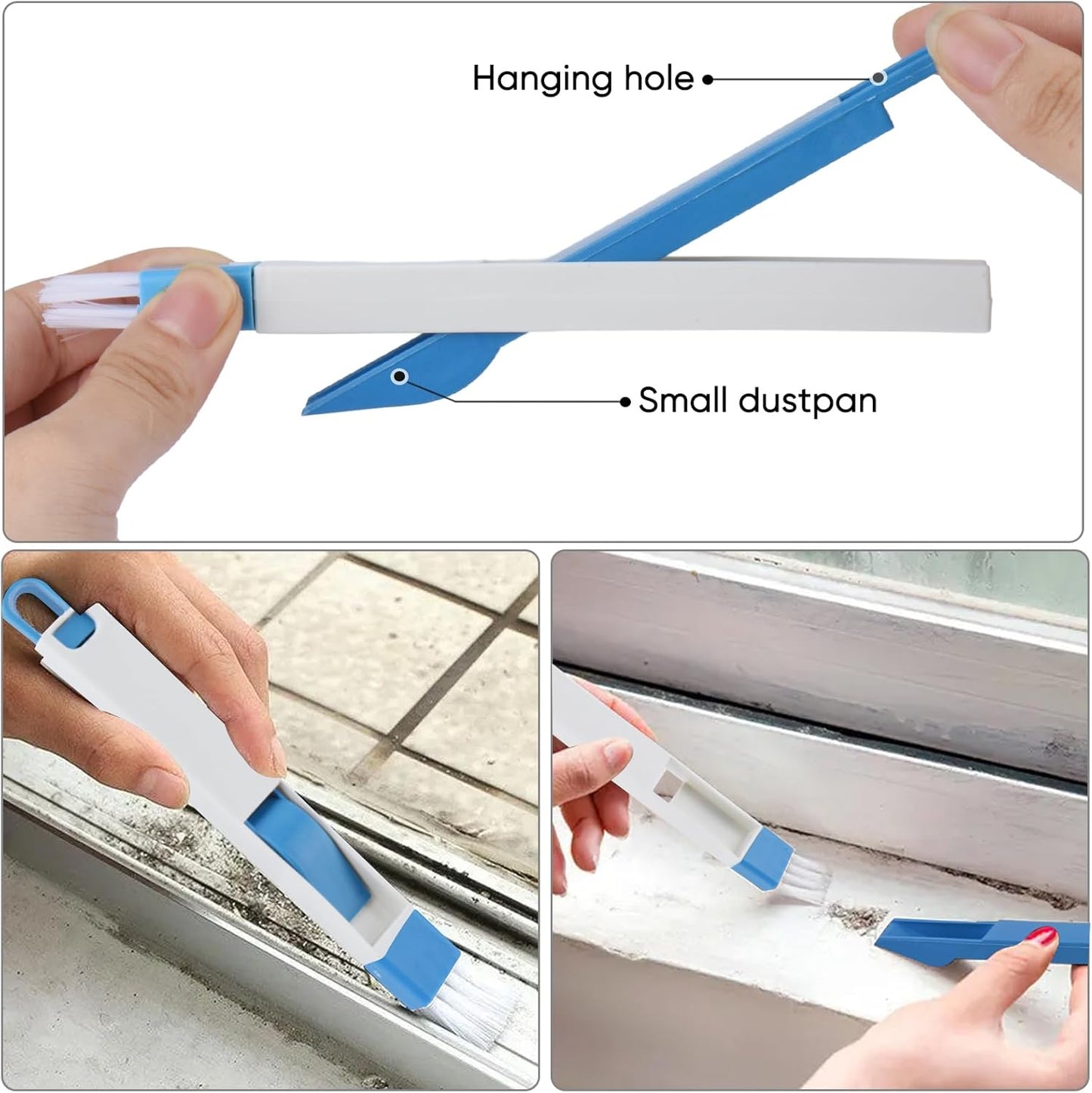 Crevice Cleaning Brush,10 Pcs Cleaning Supplies Cleaning Brush Tools,Hard Bristle Crevice Brush for