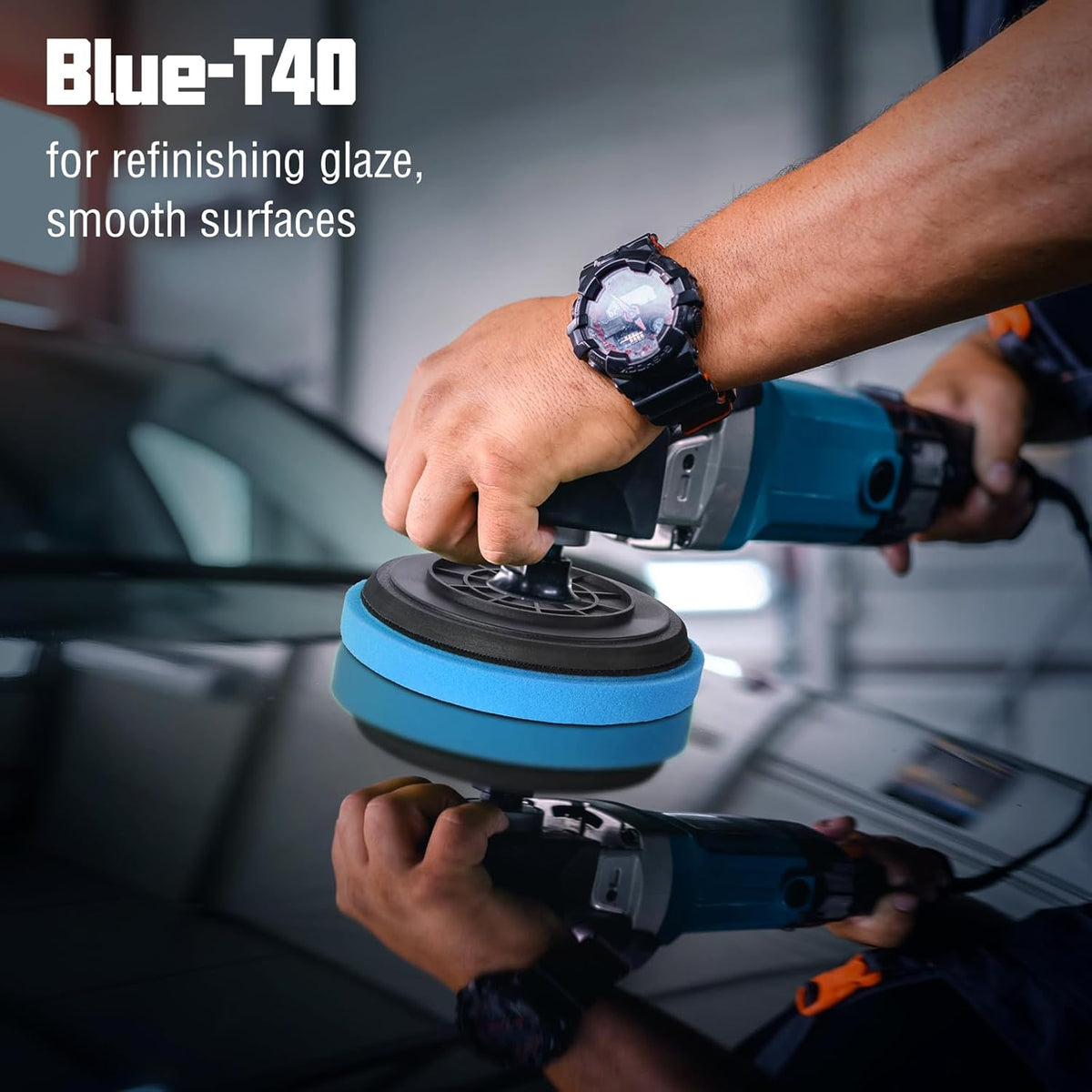 6 Inch Polishing Pad - 3Pcs Blue Polishing Pad - 6.5 Inch Face for 6 Inch 150mm Backing Plate