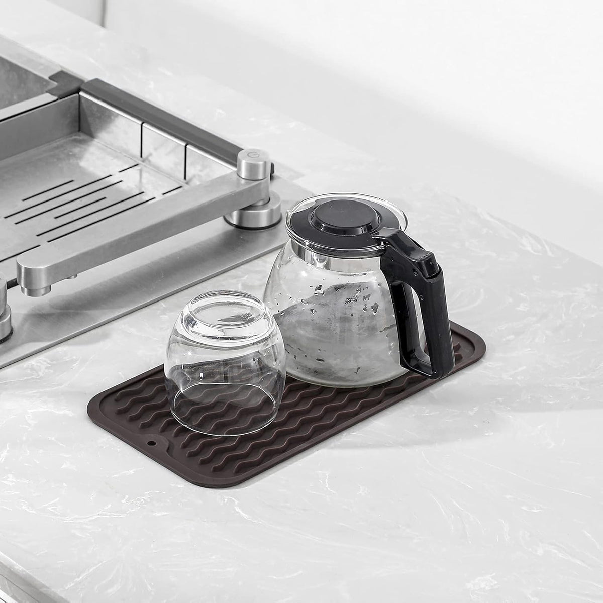 Silicone Dish Drying Mat for Multiple Usage,Easy clean,Eco-friendly,Heat-resistant Silicone Mat for