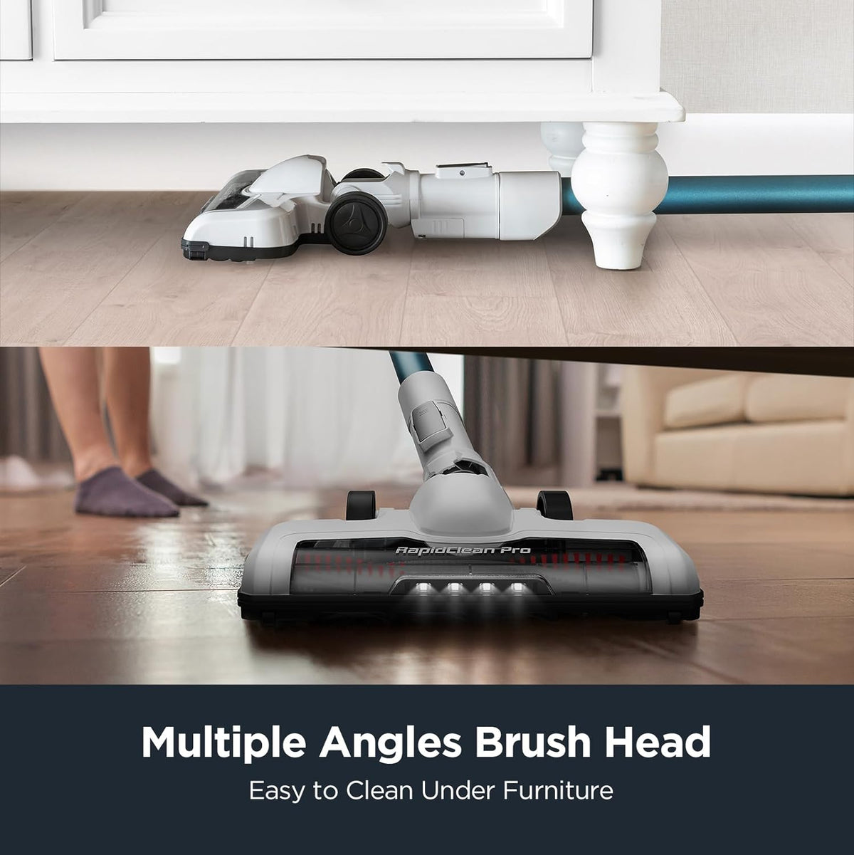Eureka RapidClean Pro NEC280TL Cordless Stick Vacuum Cleaner – Lightweight 5.3 lbs, 40-Min Runtime