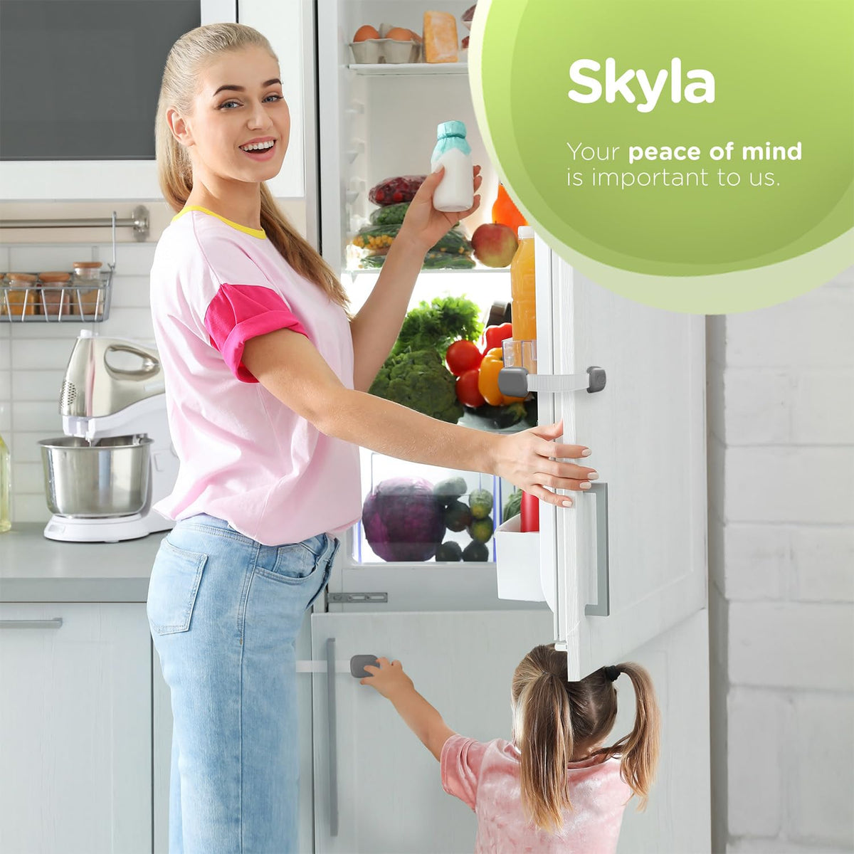 Baby Proofing Child Safety Locks (2 Pack) by Skyla Homes - The Safest, Quickest and Easiest 3M