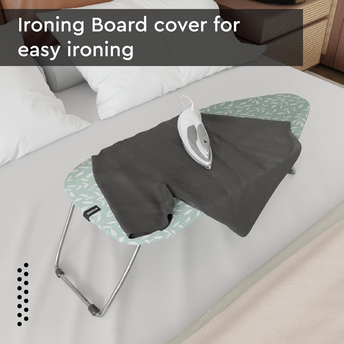 Encasa XO Ironing Board Cover and Pad 28"x12" - Thick 3mm Felt Padding, Drawstring Tightening &