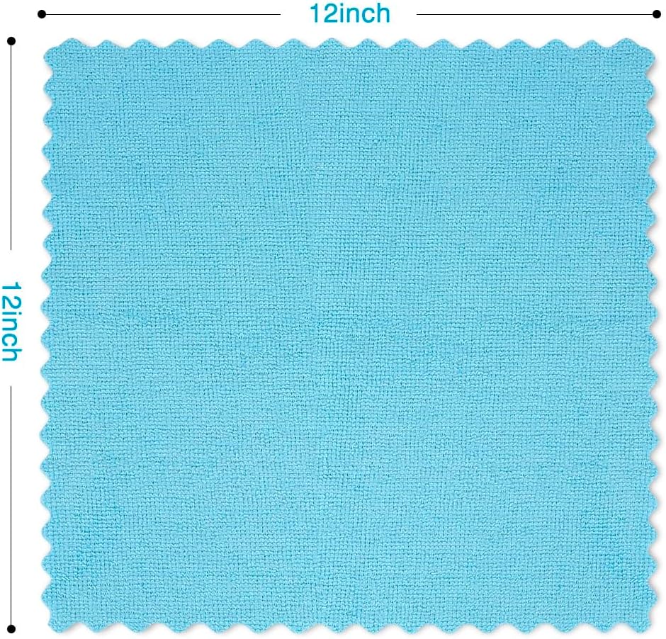 Orighty Cleaning Cloths 12x12 inch, Pack of 24, Highly Absorbent Microfiber Cleaning Supplies, Lint