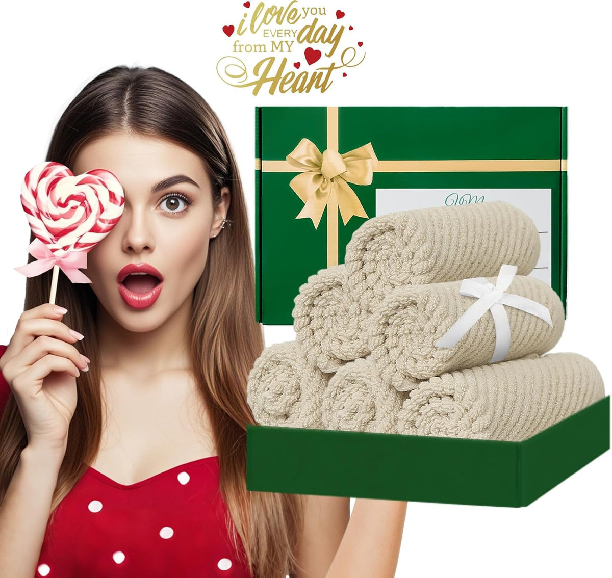 Cotton Washcloths - 6PC 13"x13" | Quick Dry | Soft | Light Weight | Absorbent | Hotel Quality