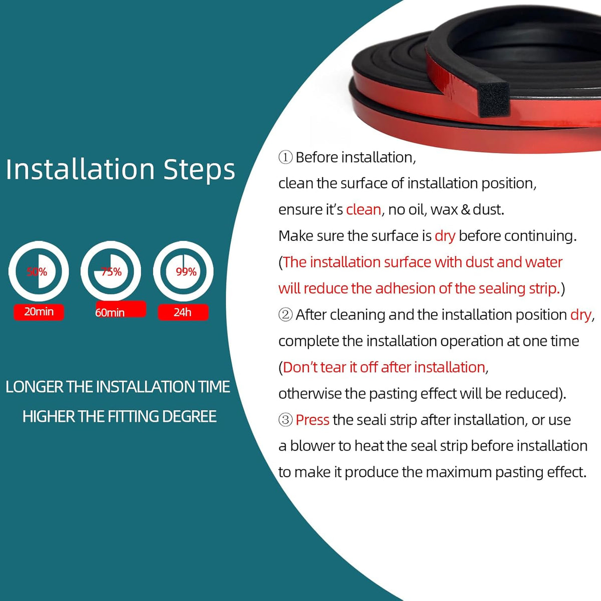 Solid Rectangle Rubber Seal with High Tack Self-Adhesive Tape, EPDM Foam Rubber Weather Stripping