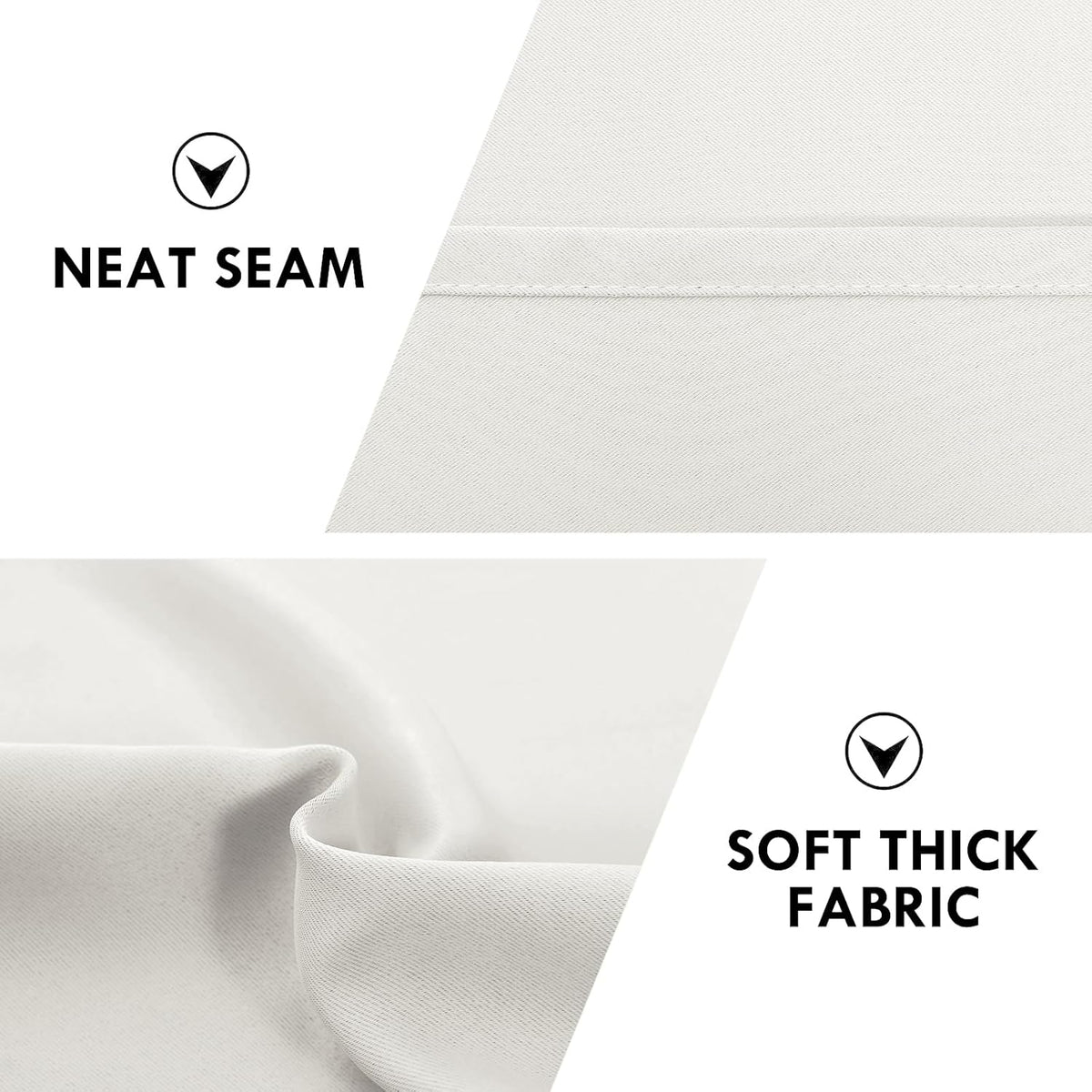 DWCN Blackout Curtains Thermal Insulated, Energy Saving & Noise Reducing Bedroom and Living Room