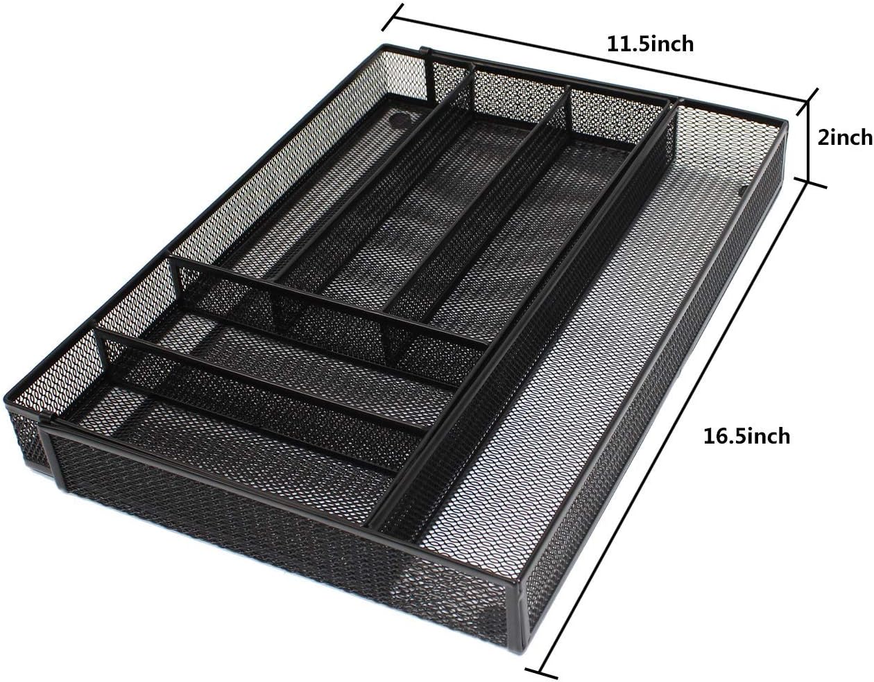 JANE EYRE Utensil Drawer Organizer - Expandable Cutlery Tray, Silverware/Flatware Storage Divider