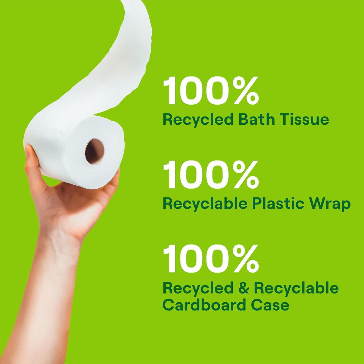Seventh Generation Toilet Paper Recycled Bath Tissue 4-Pack 100% Recycled Paper 2-ply without