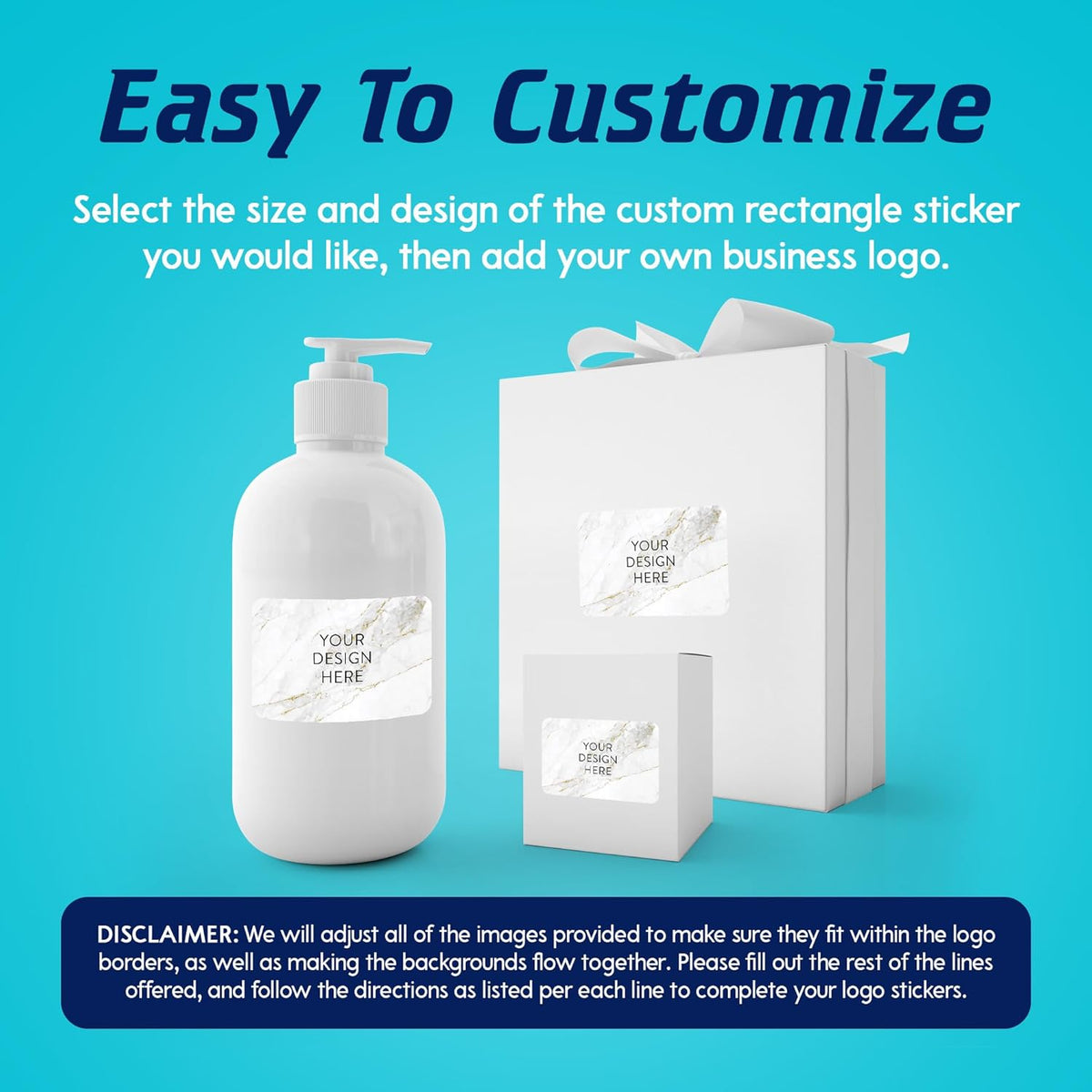 100 Custom Vinyl Stickers - Upload Your own Image, Text, Design, Logo - Personalized Logo Labels