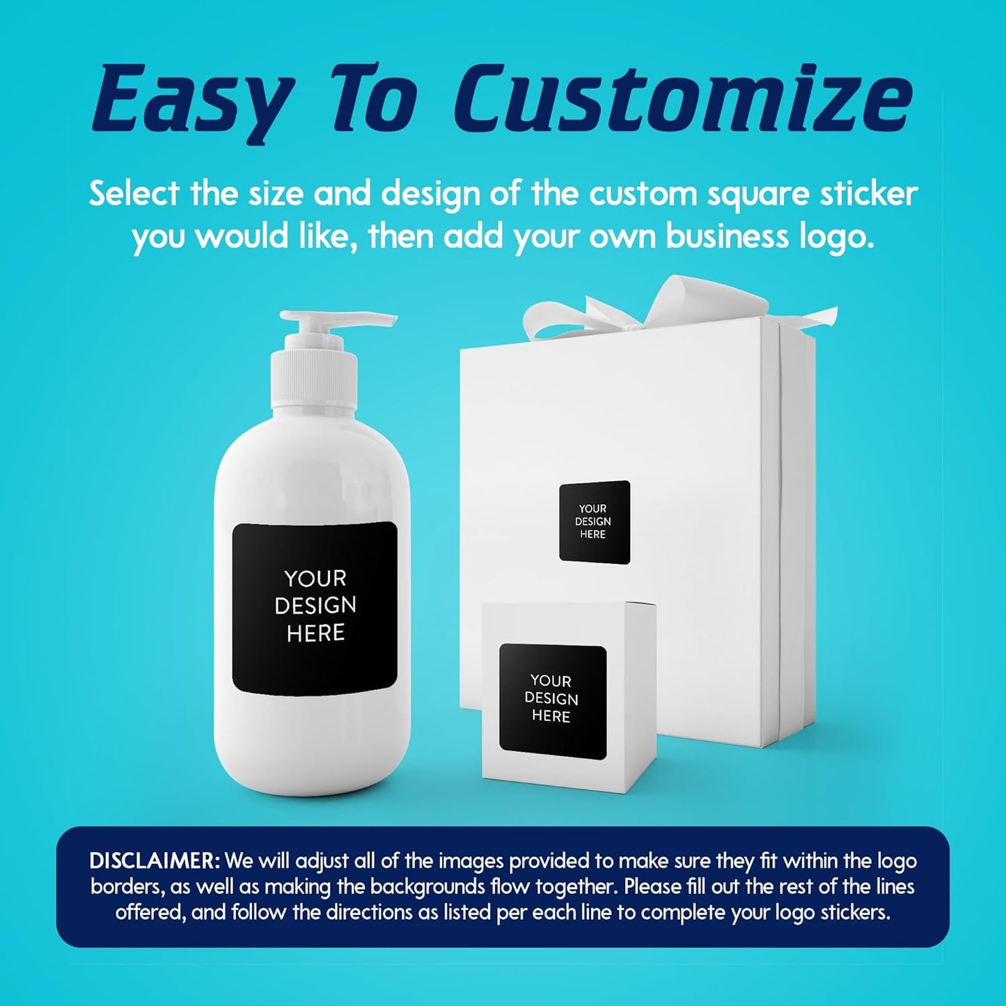 5-1000 Custom Vinyl Stickers - Upload Your own Image, Text, Design, Logo - Personalized Logo Labels