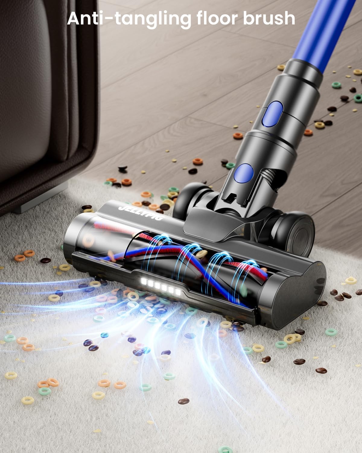 Cordless Vacuum Cleaner, Upgraded 600W 50KPA 70Mins Cordless Stick Vacuum Cleaner with