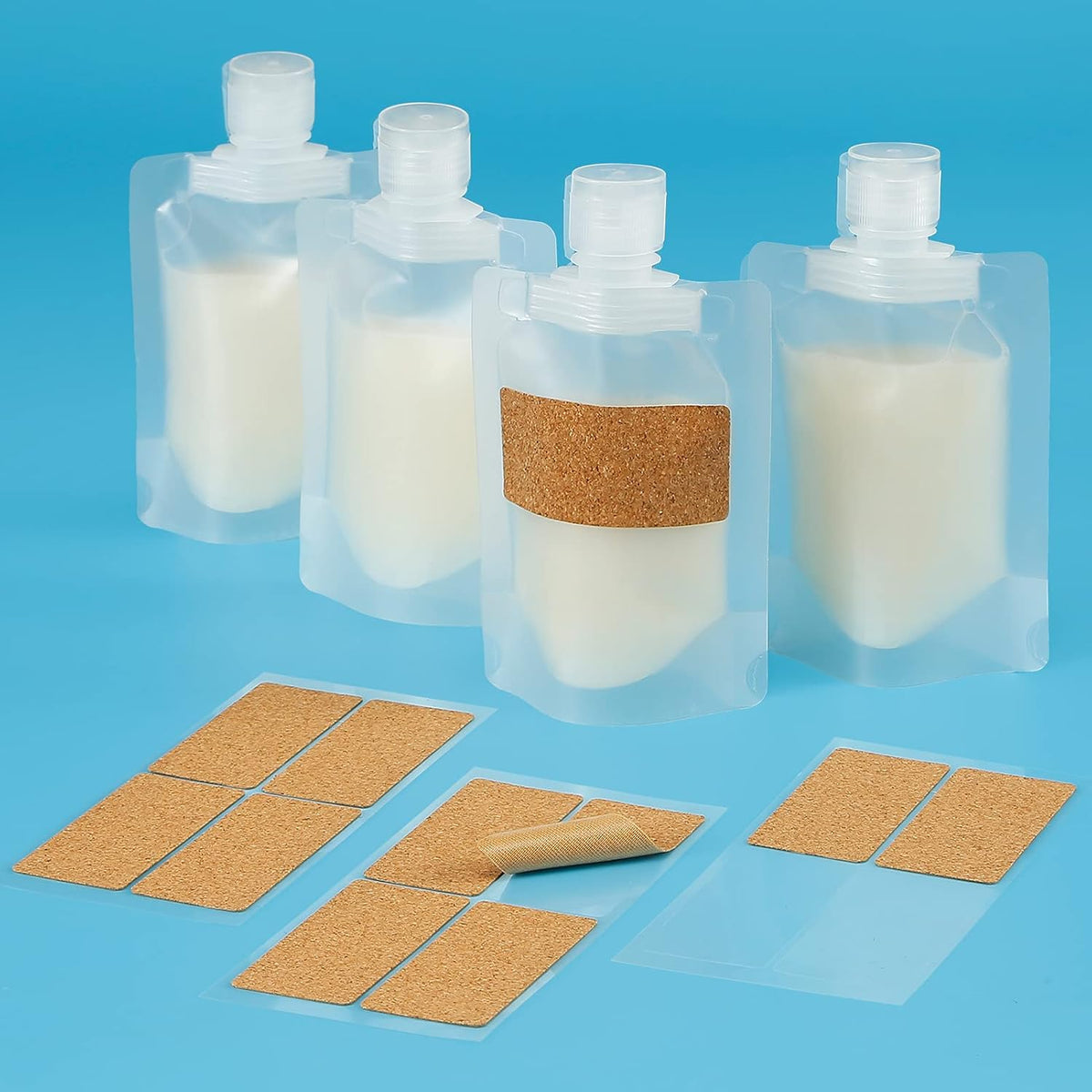 TailaiMei 12 Pieces Travel Pouches for Toiletries, TSA Approved Portable Travel Size, Refillable