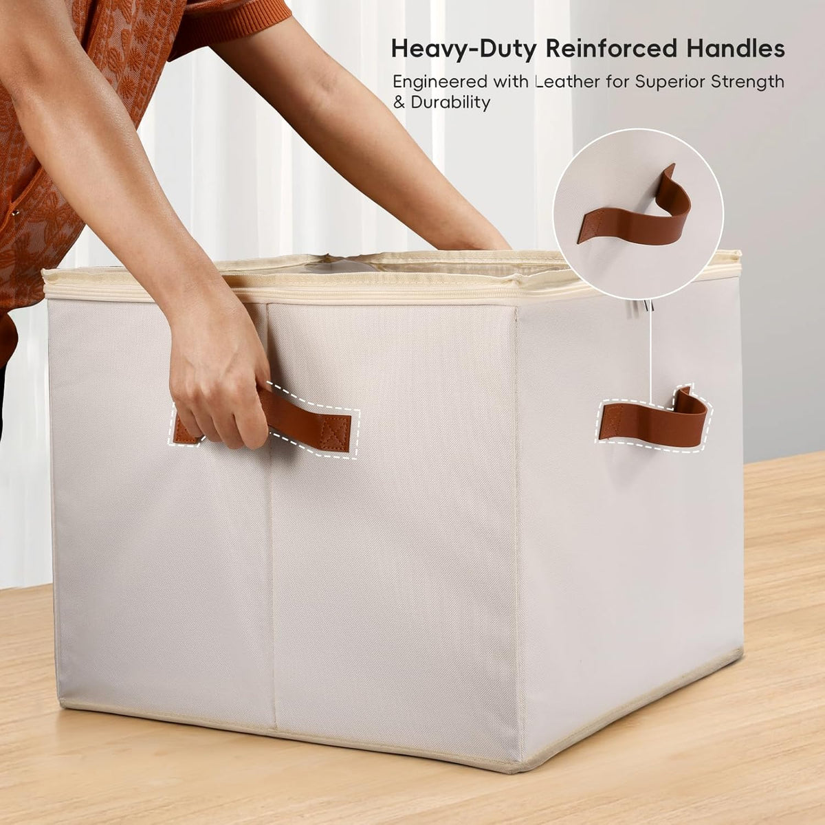 Shoe Organizer for Closet, 3 Pack Shoe Storage Bins with Clear Cover, Adjustable Dividers Fits