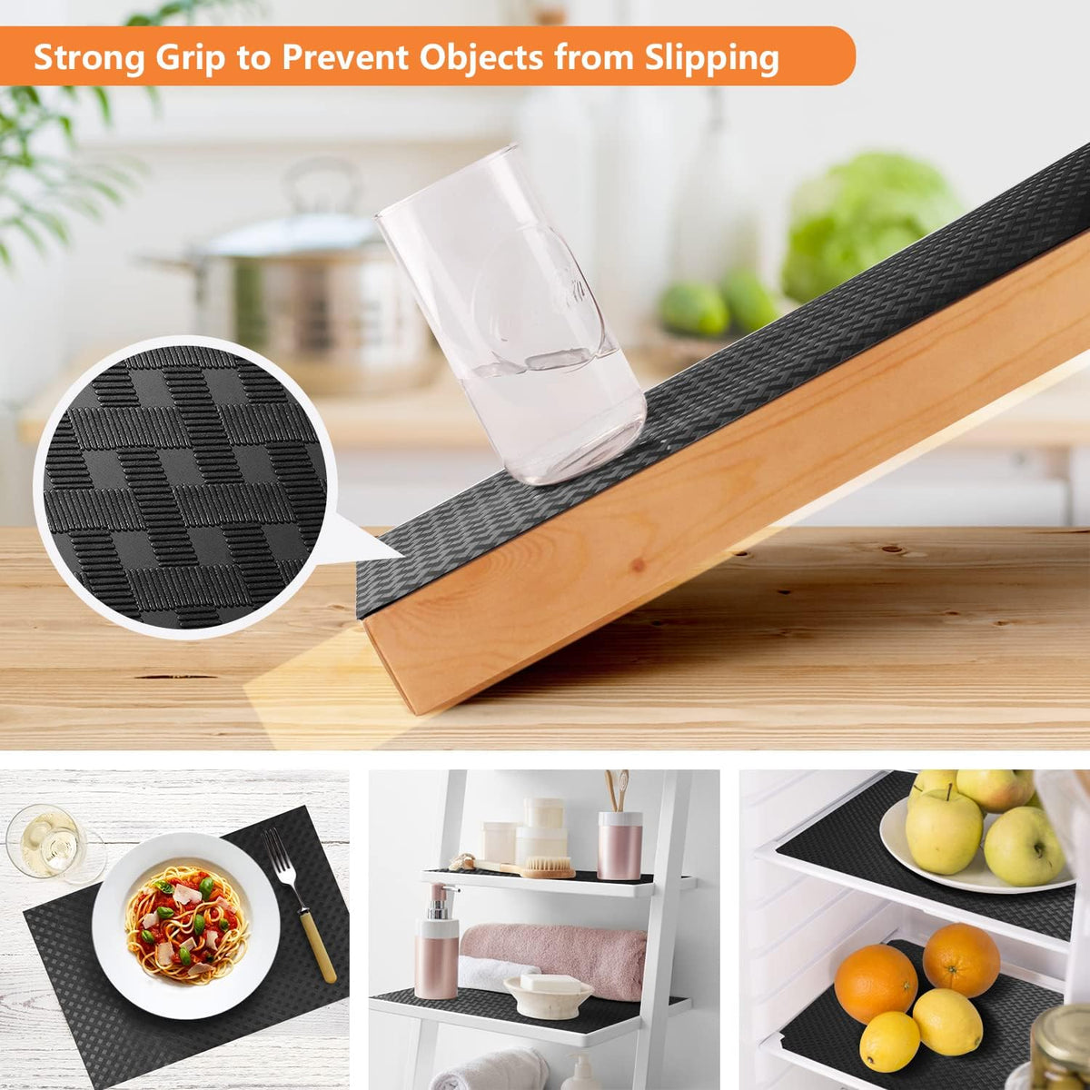 Shelf Liners for Kitchen Cabinets Refrigerator Liners Waterproof & Oil-Proof Kitchen Cupboard Liner