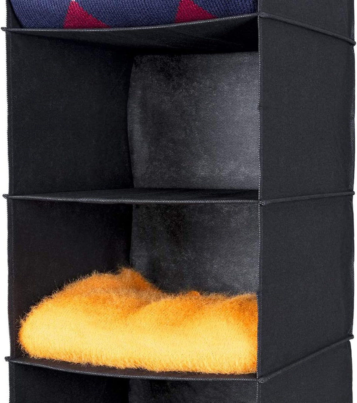 MAX Houser 6 Tier Shelf Hanging Closet Organizer, Closet Hanging Shelf with 2 Sturdy Hooks for