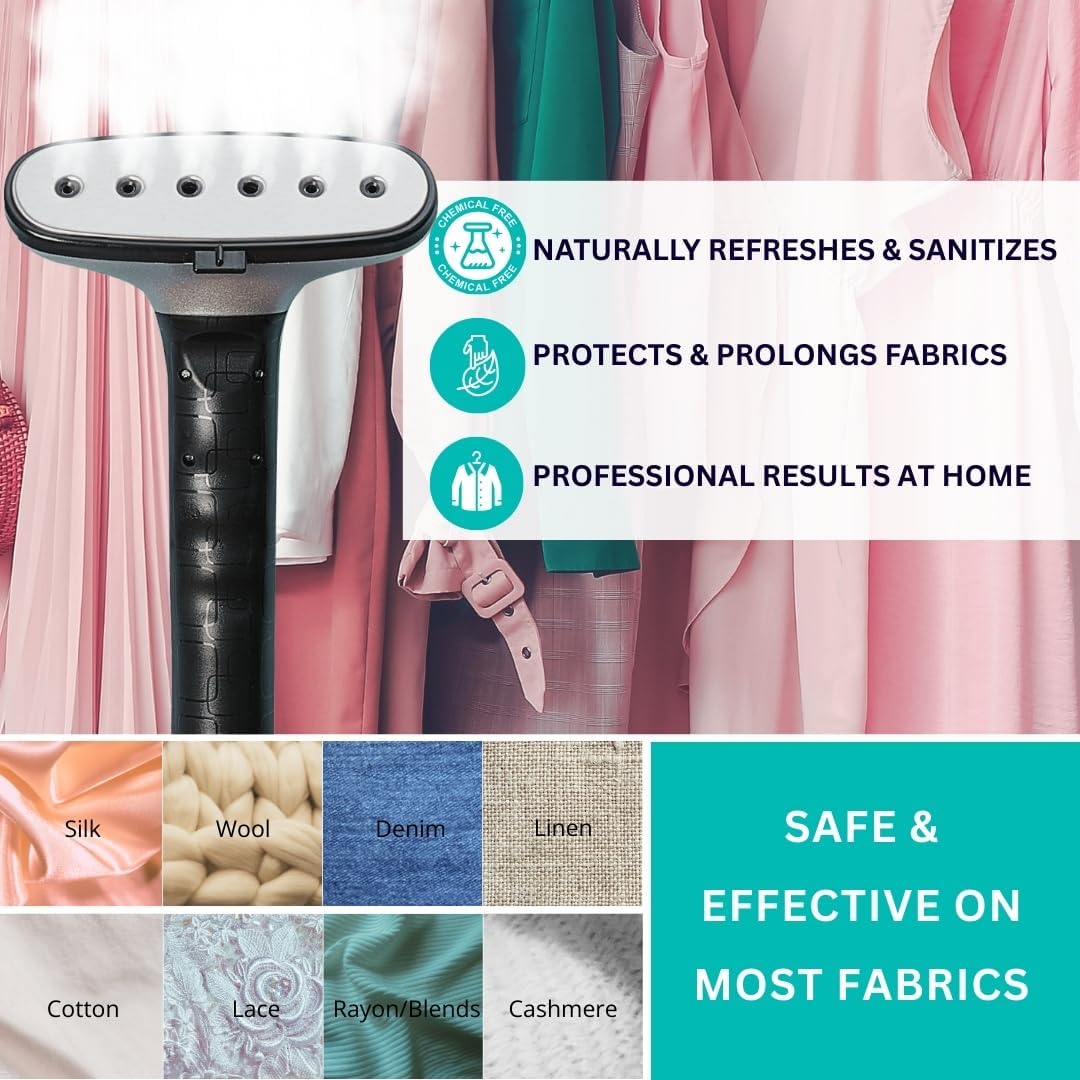 True & Tidy Heavy Duty Commercial Full Size Standing Garment Steamer for Clothes with Extra Large