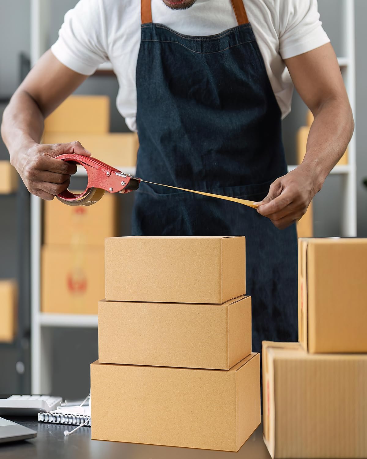 Assorted-Sizes-Shipping-Boxes-45-Pack: 8x6x4 & 9x6x4 & 10x7x5 Small-Shipping-Boxes-Mailers, Brown