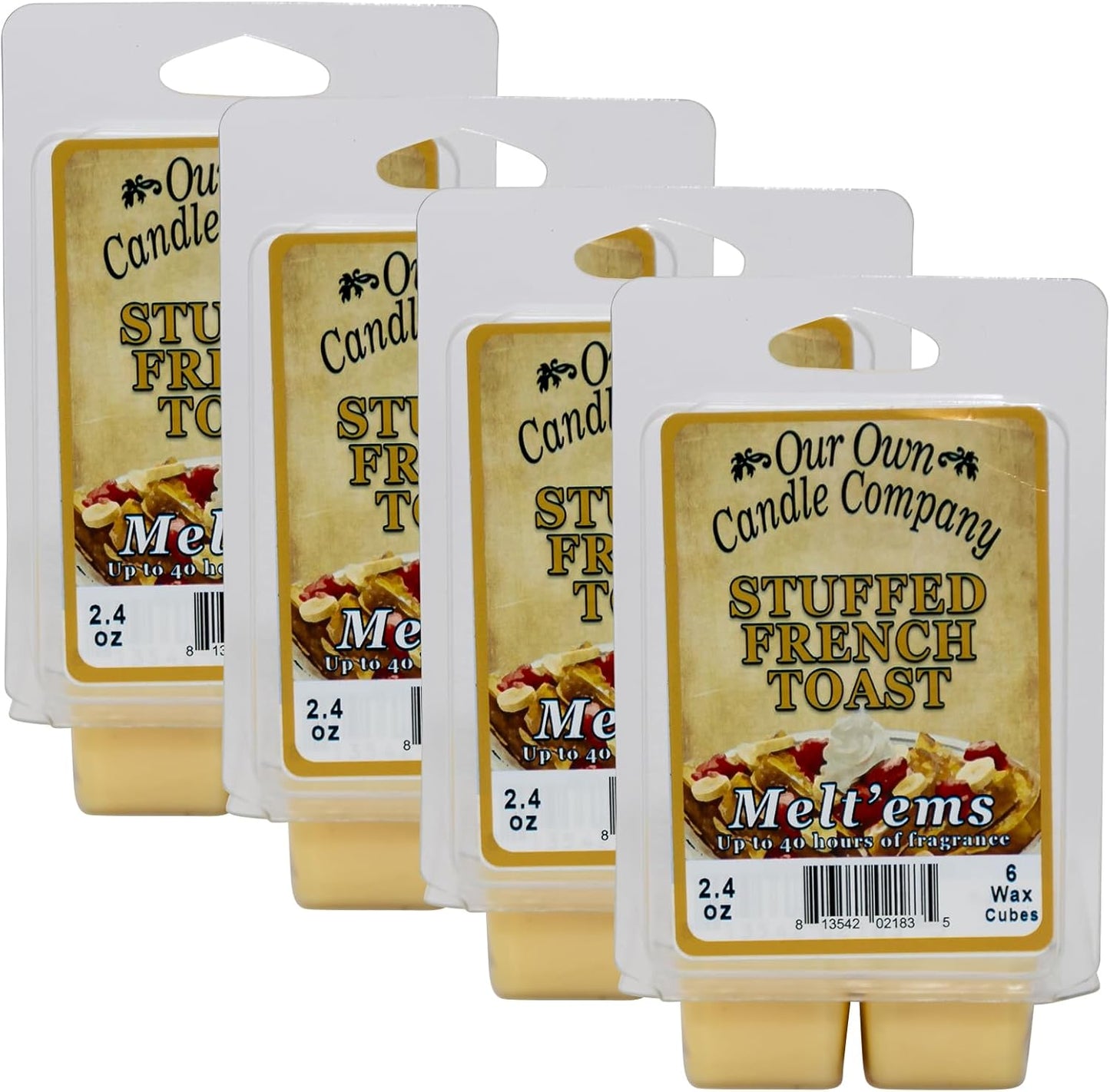 Our Own Candle Company Premium Wax Melt, Stuffed French Toast Scent, Handmade in The USA, 24 Cubes