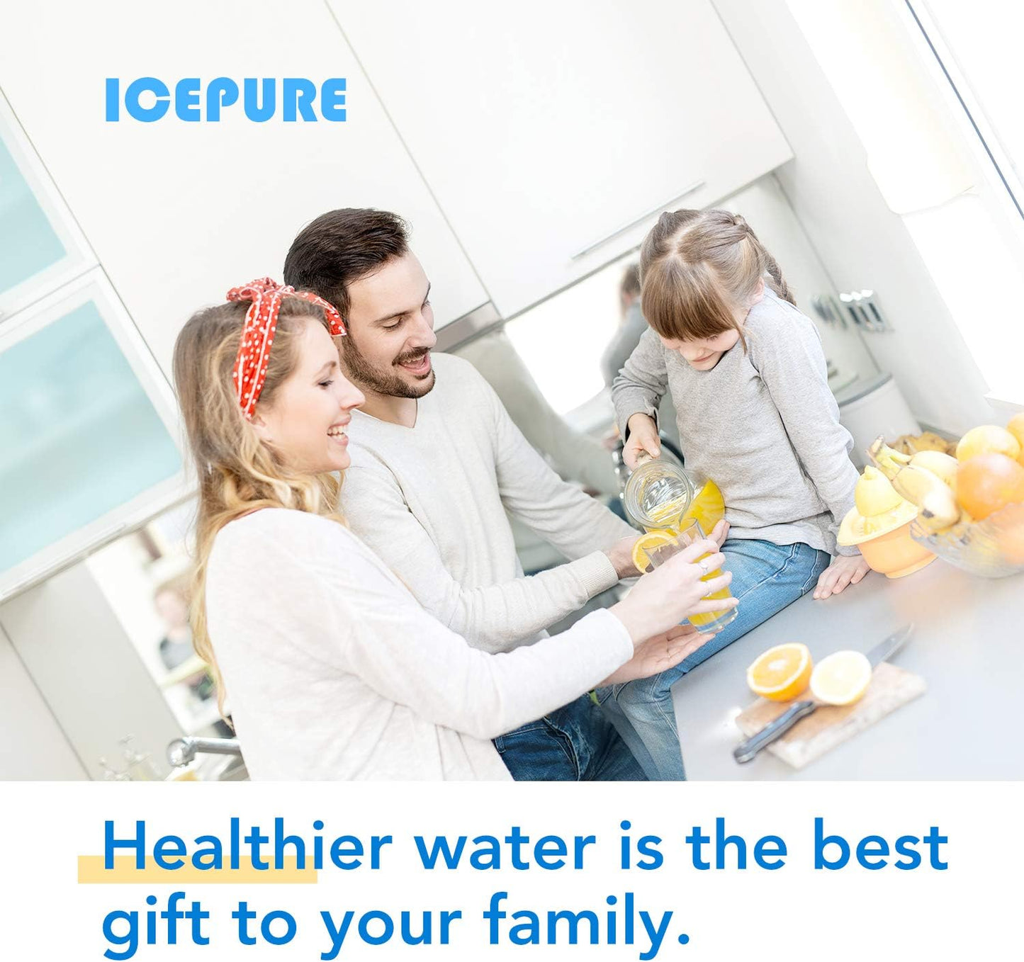 ICEPURE AF004 Refrigerator Air Filter Replacement for LG LT120F, Kenmore Elite 469918, ADQ73214402
