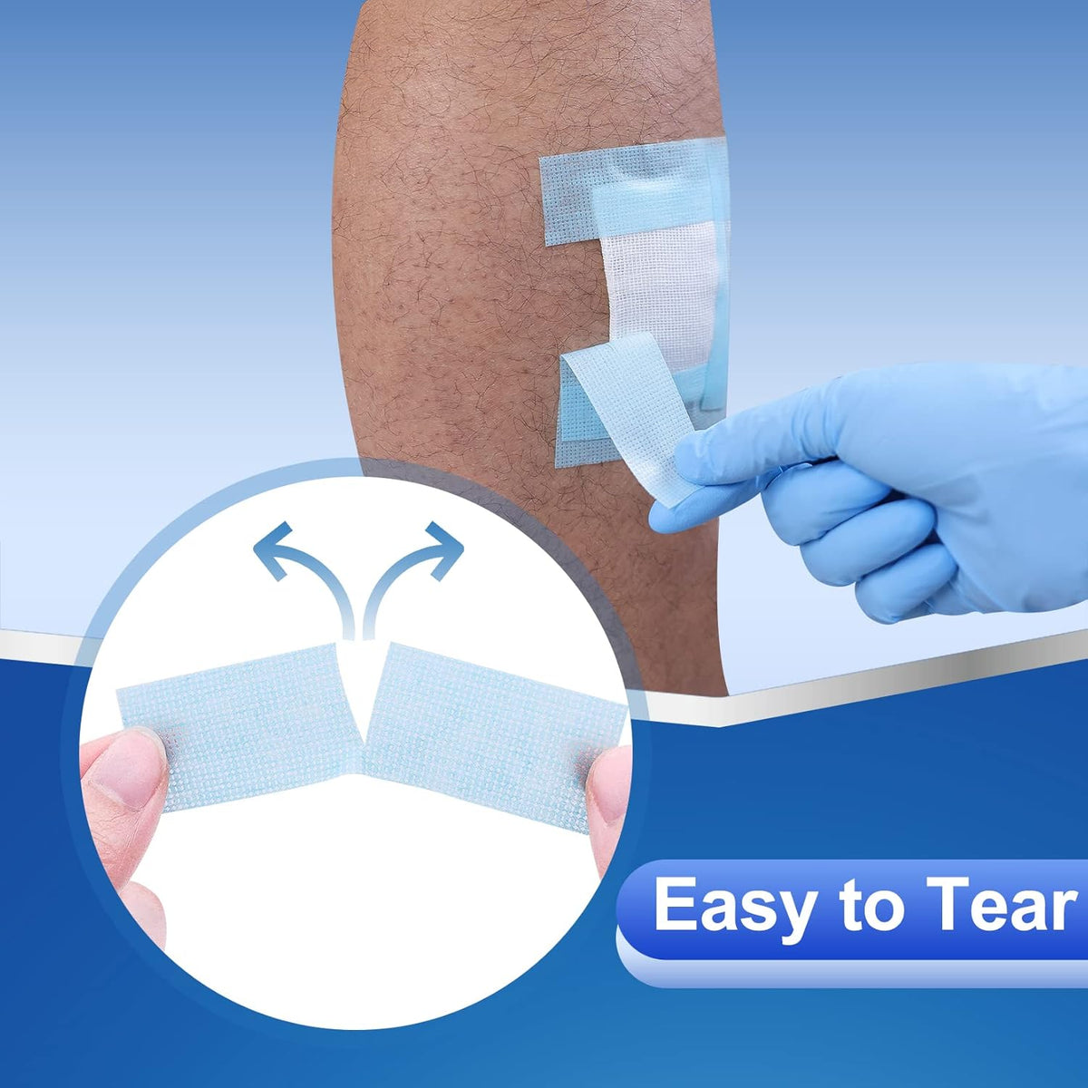 4 Rolls Silicone Sensitive Skin Tape 1"x 4 Yard, Repositionable Medical Tape for Waterproof, Easy