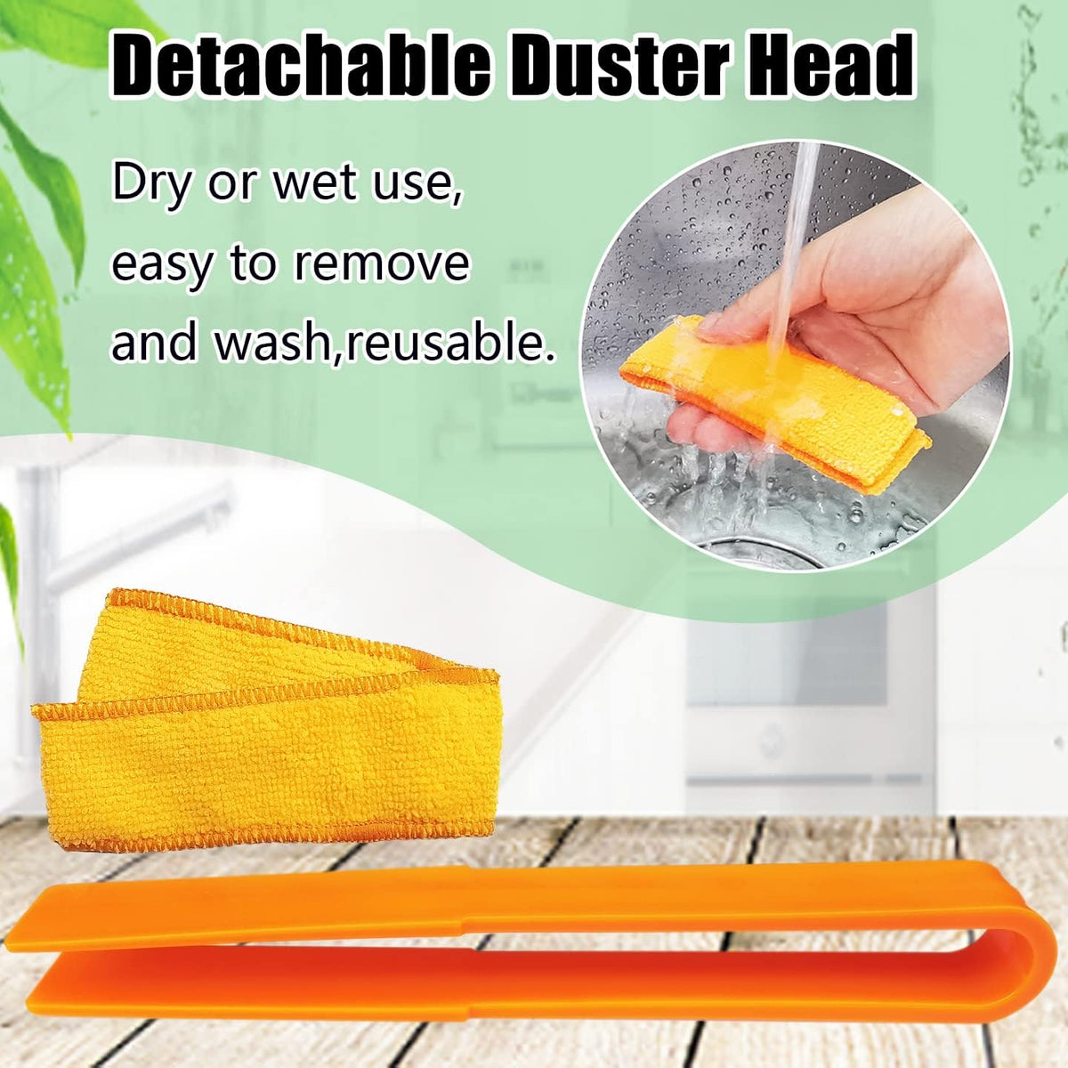 4 Pack Microfiber Blinds Duster, 4 Removable and Washable Sleeves, Cleaner for Window Blinds, Air