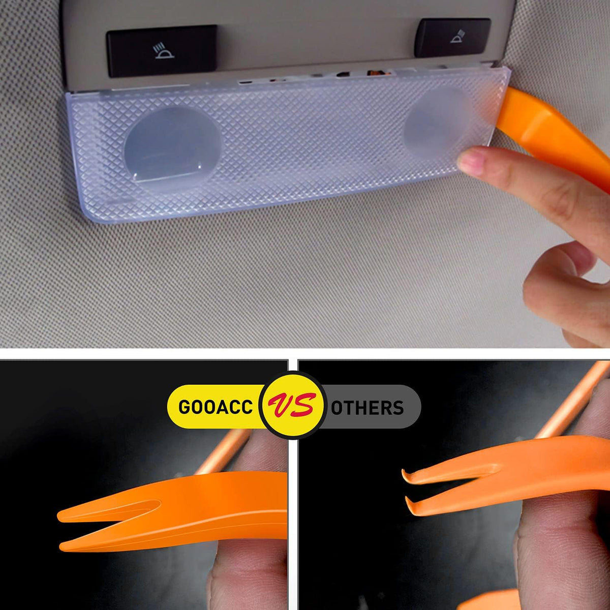 GOOACC 380Pcs Car Automotive Plastic, Metal, Nylon Push Pin Rivet with Fastener Remover Trim Clip