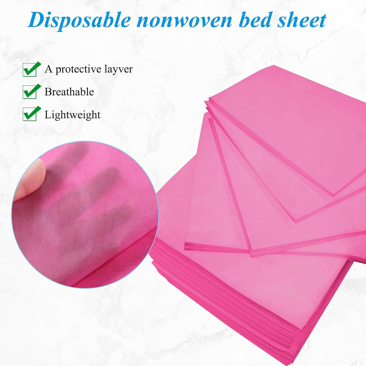 200Pcs Disposable Massage Table Sheets 31.5" x 71" Non-Woven Fabric Bed Covers for Ultimate Hygiene