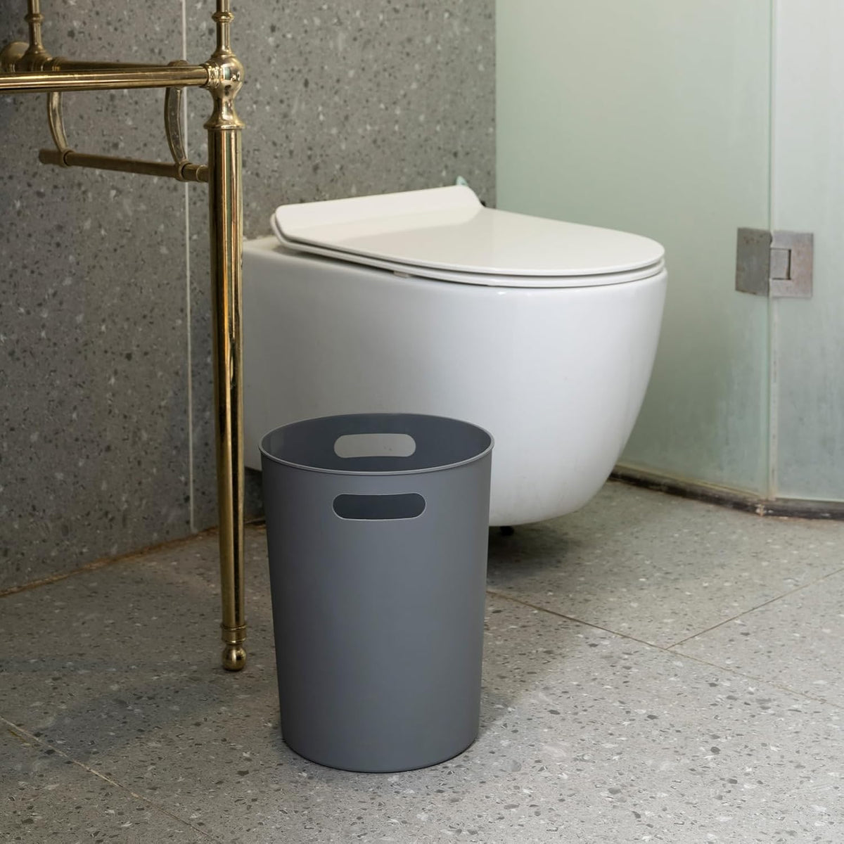 4 Pack Small Trash Can for Bathroom - 3 Gallon/12-Liter Wastebasket, Round Plastic Garbage