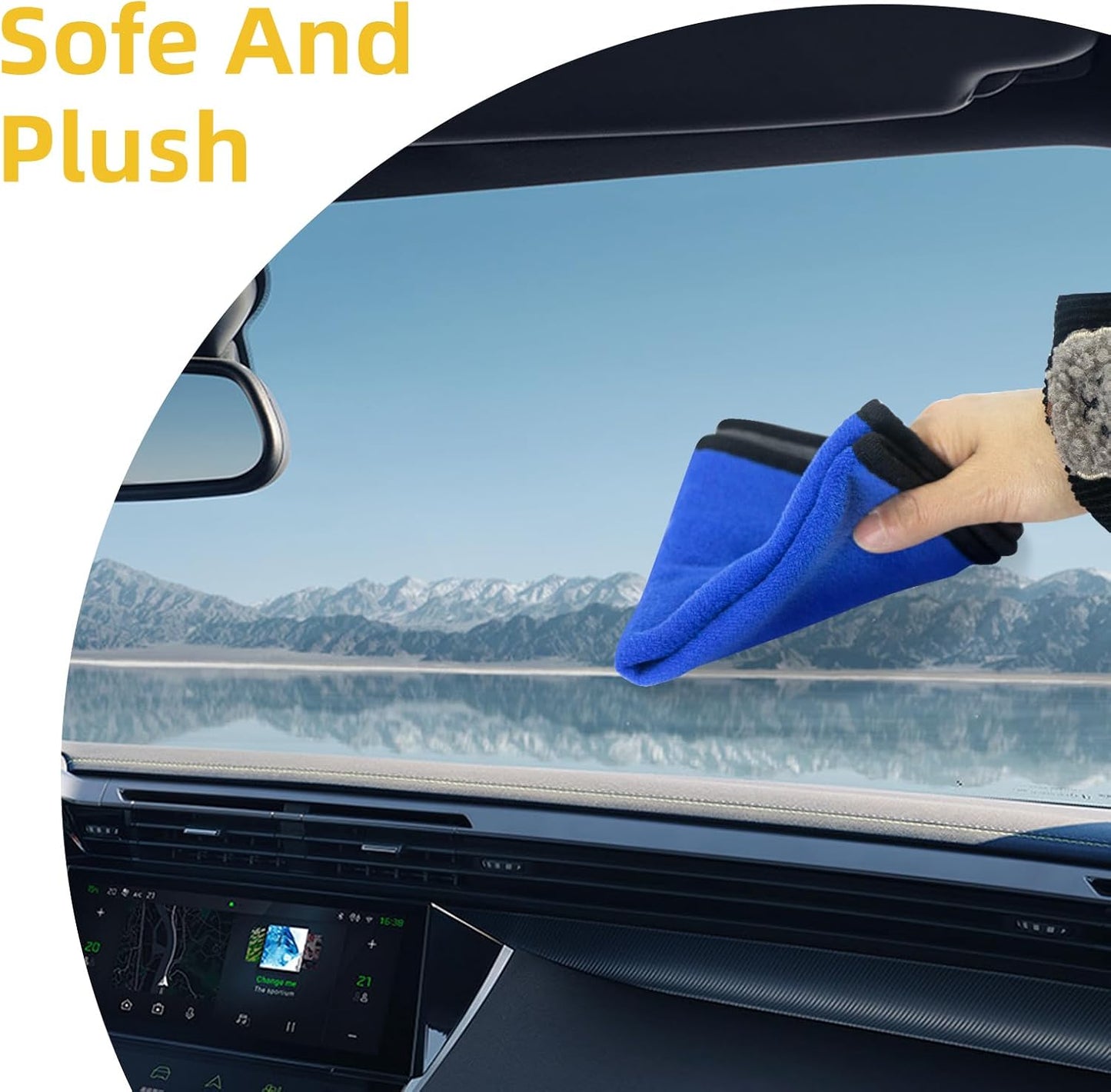 8PCS Car Interior Detailing Kit, Dash Duster for Car Interior Detail Brush with Car Cleaning Gel