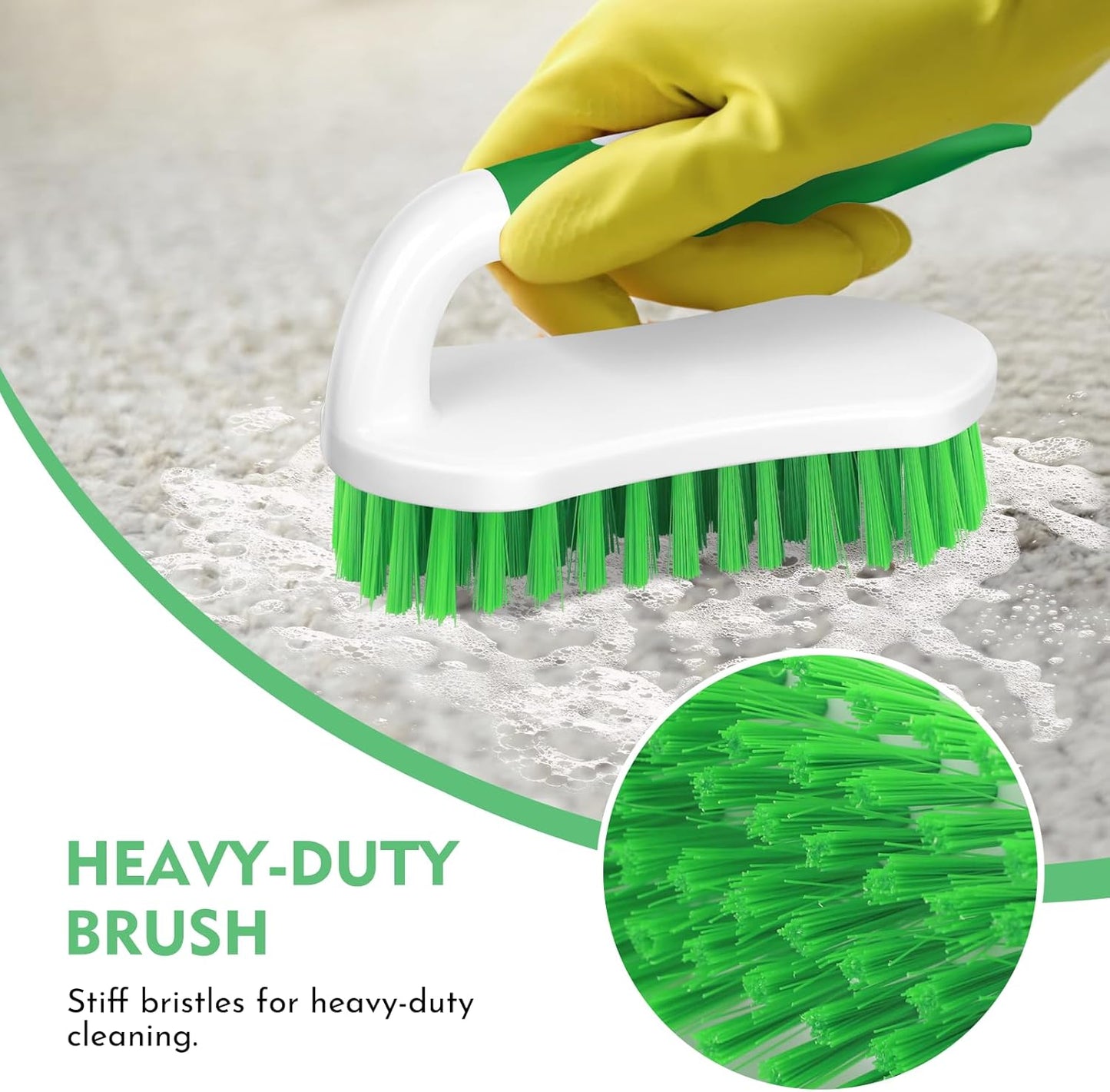 SetSail Scrub Brush, Heavy-Duty Scrub Brushes for Cleaning with Stiff Bristles Cleaning Brush for