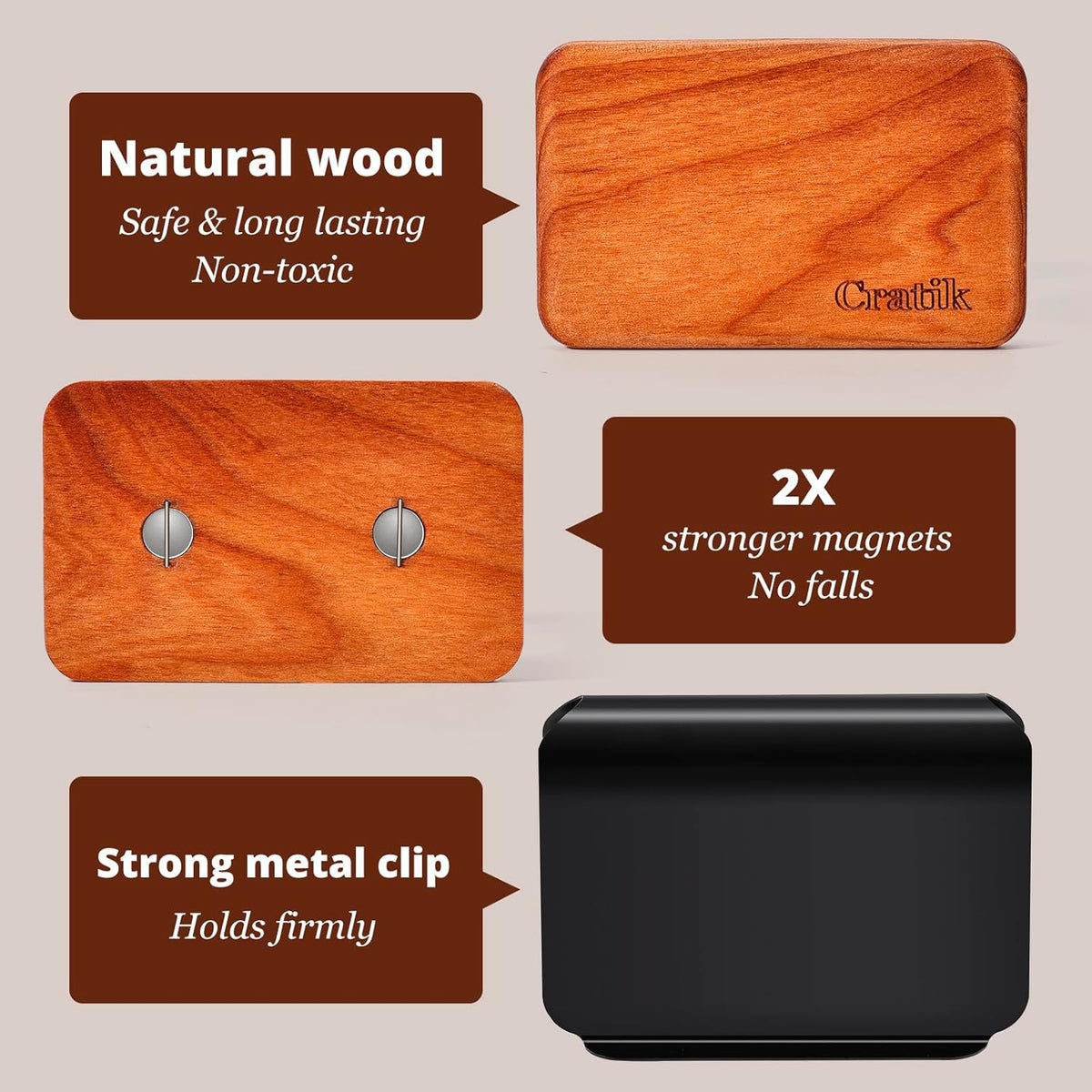 Car Air Freshener - Wood Air Freshener - Car Odor Eliminator for Visor Clip-Variety Scent Refill
