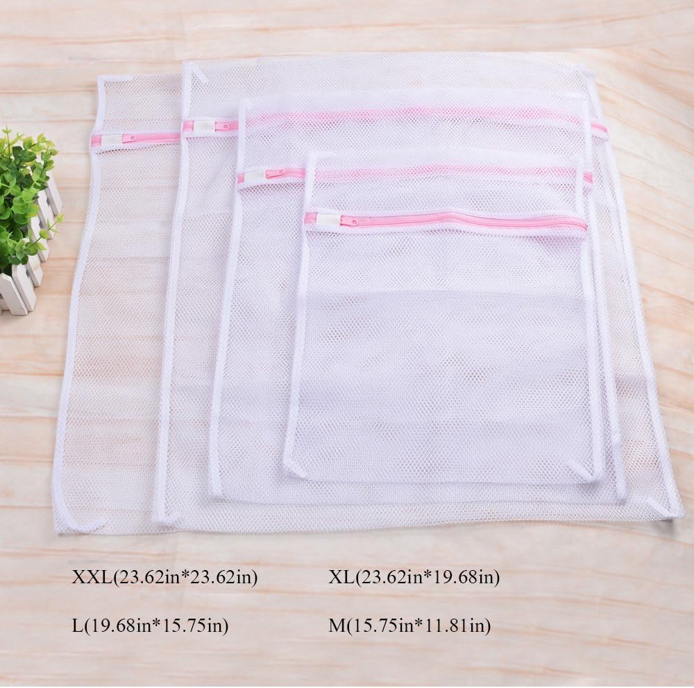 Pack of 5 Mesh Laundry Washing Bags-5 Large for Laundry,Blouse, Hosiery, Stocking, Underwear, Bra