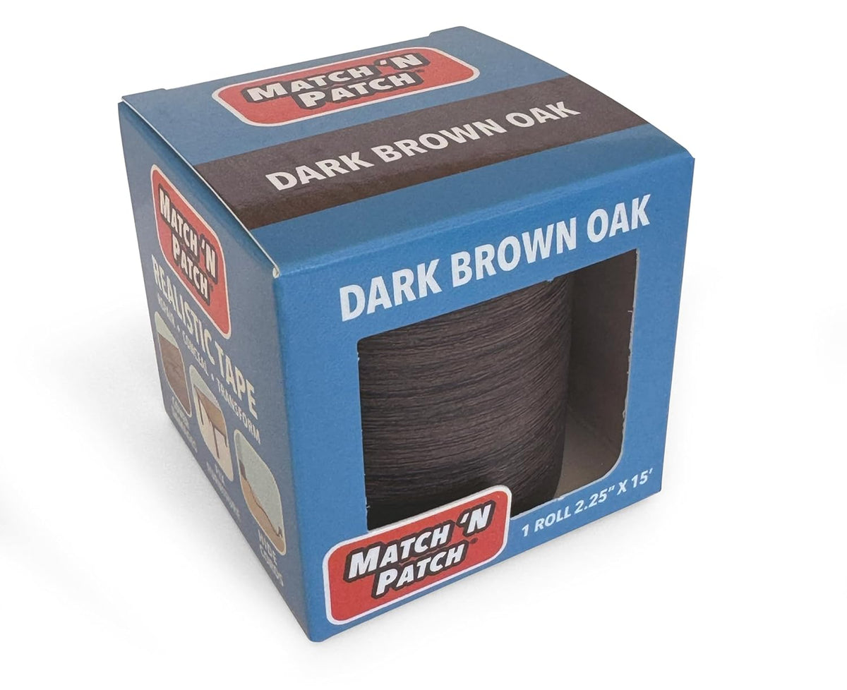 MATCH 'N PATCH Realistic Wood Grain Repair Tape - Durable Multi-Use Adhesive Tape for Furniture