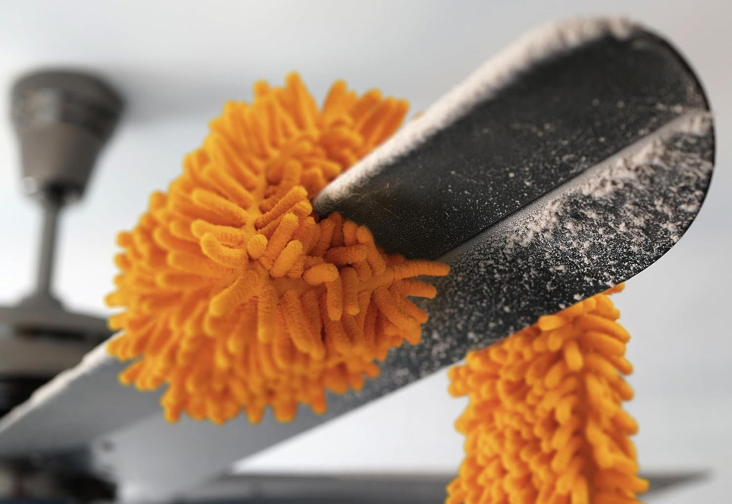 Flexible Ceiling Fan Cleaner Duster // Washable Fan Duster for High Ceiling // Fits All Extension