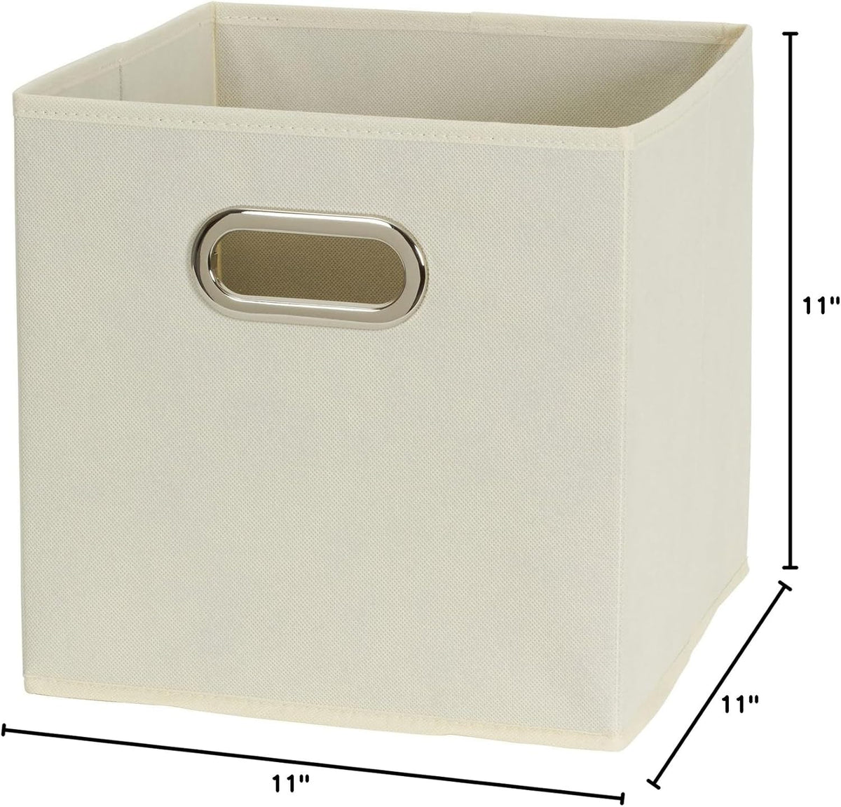 Household Essentials 82-1 Foldable Fabric Storage Bins | Set of 6 Cubby Cubes with Handles |