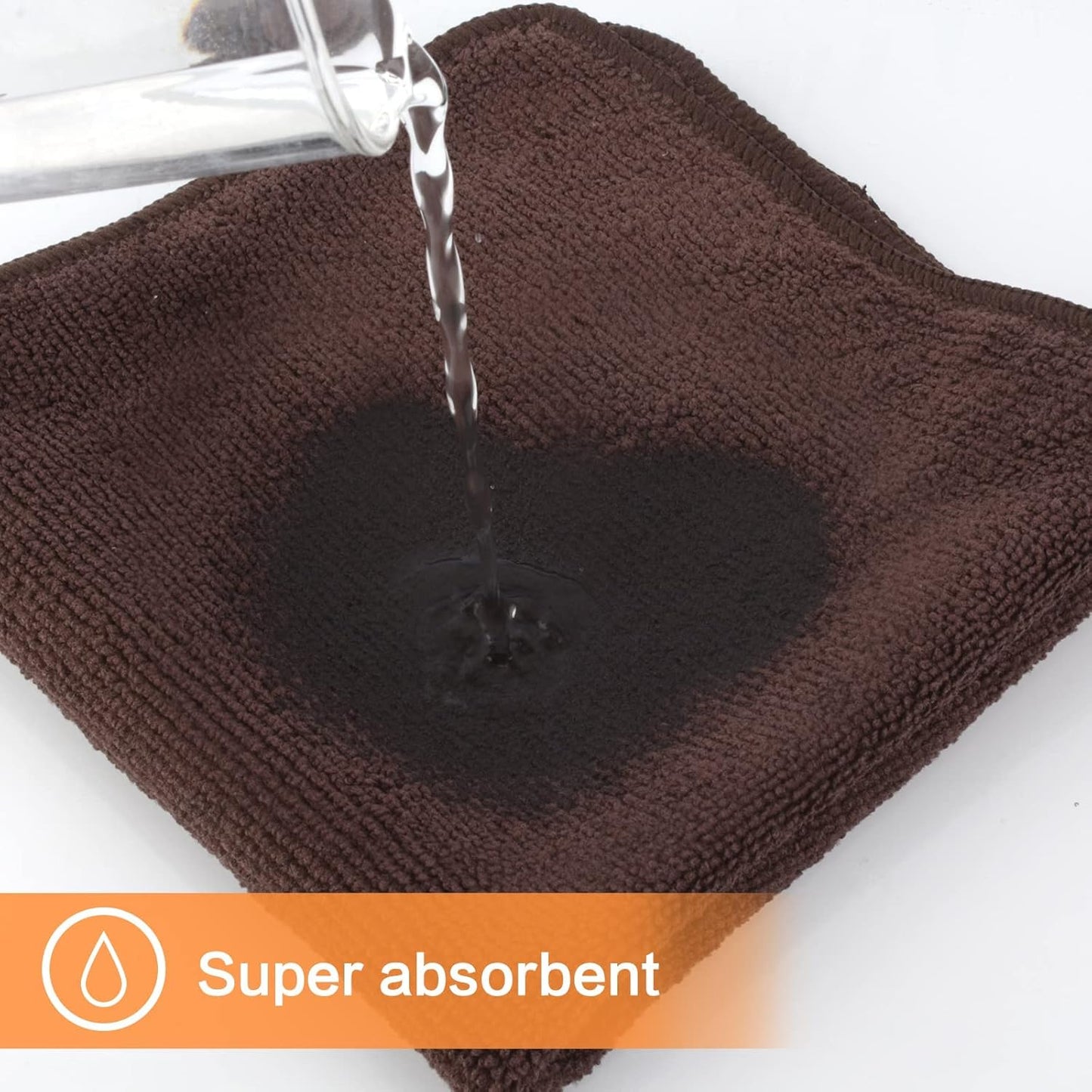 KinHwa Microfiber Dish Cloths for Washing Dishes Ultra Absorbent Dish Rags Fast Drying Kitchen Wash