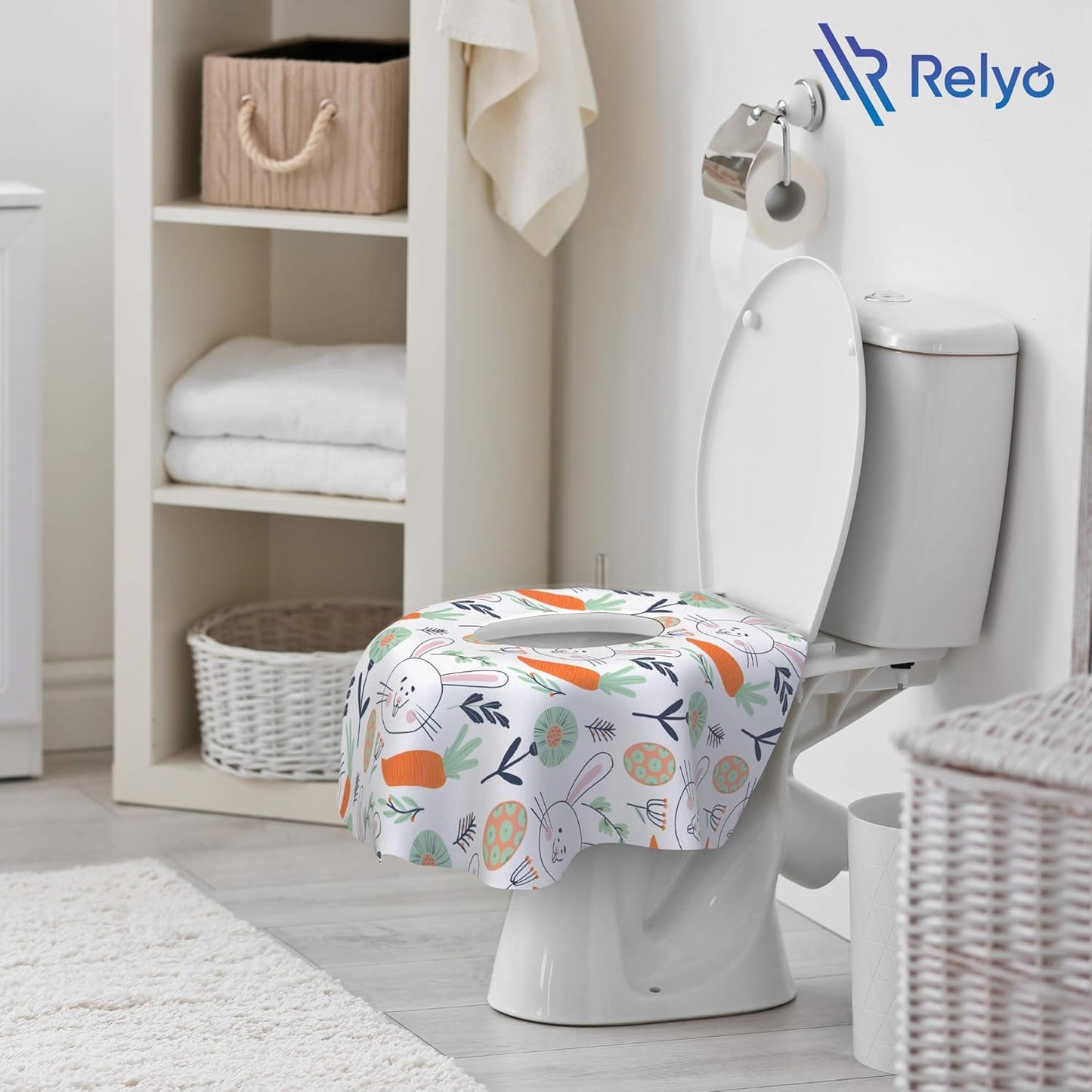 Disposable Toilet Seat Cover for Travel – 20 Pack with Covers Wrapped in Sets of 2, Non-Flushable
